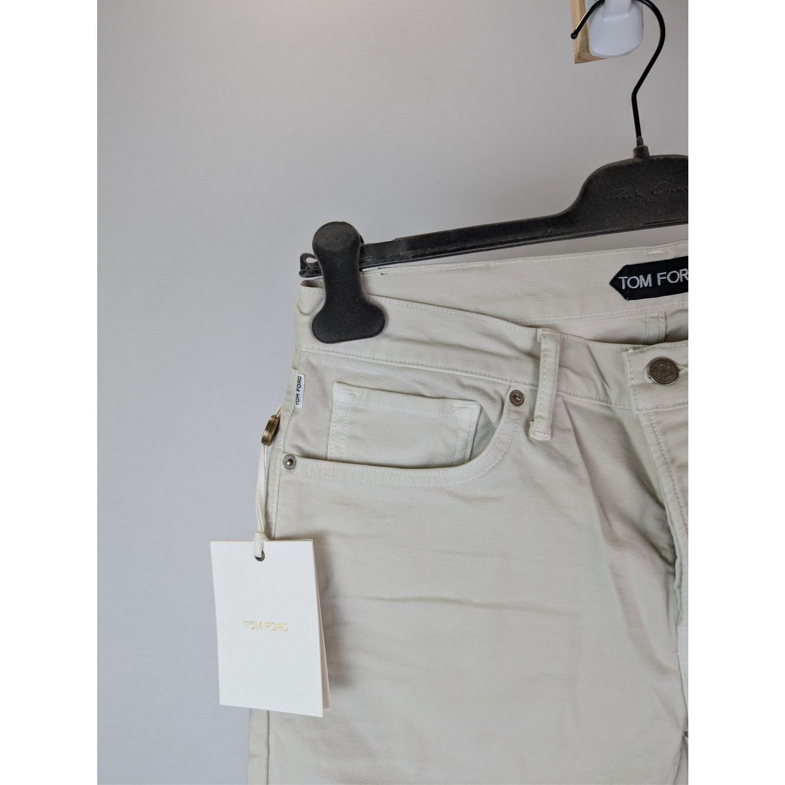 Tom Ford o1rshd1 Slim Fit Denim Jeans in Light Yellow 30 Size US 30 / EU 46 - 6 Thumbnail