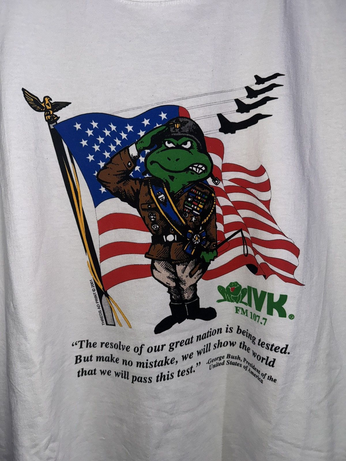 Delta × Vintage Vintage 2001 WIVK 107.7 Radio Station Shirt Size XL Size US XL / EU 56 / 4 - 3 Thumbnail