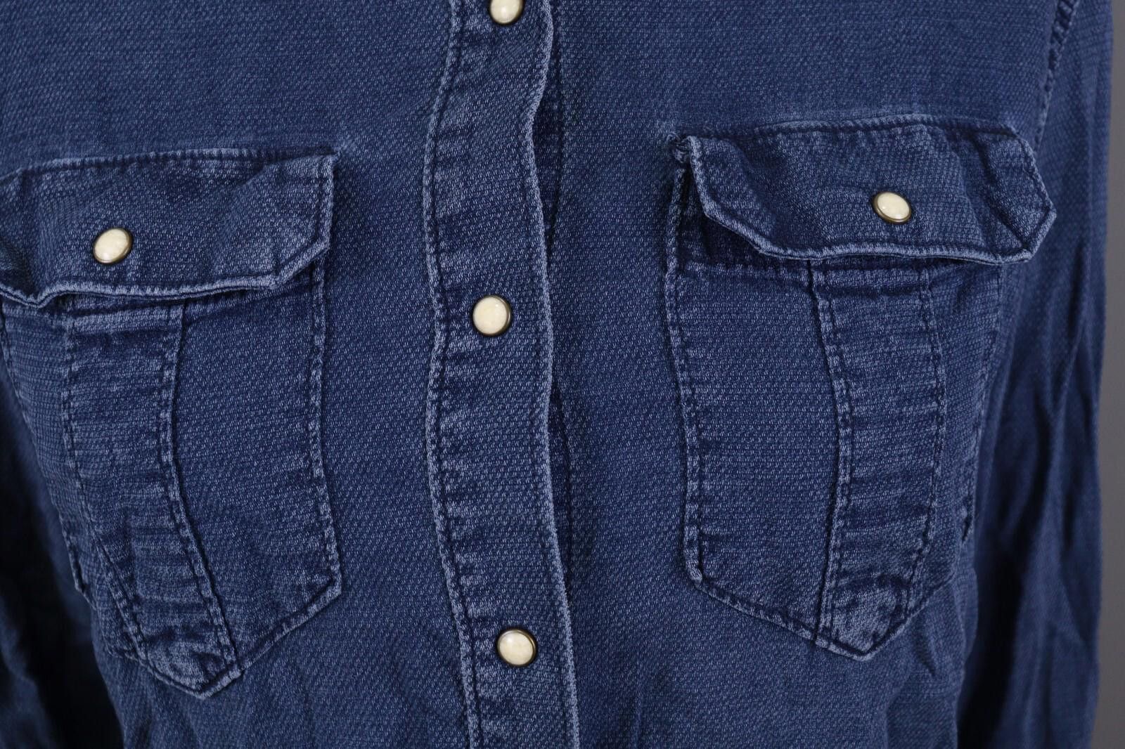 Allsaints All Saints Blue Denim Button Down Pockets Size EU 34 /US 2 Size S / US 4 / IT 40 - 4 Thumbnail