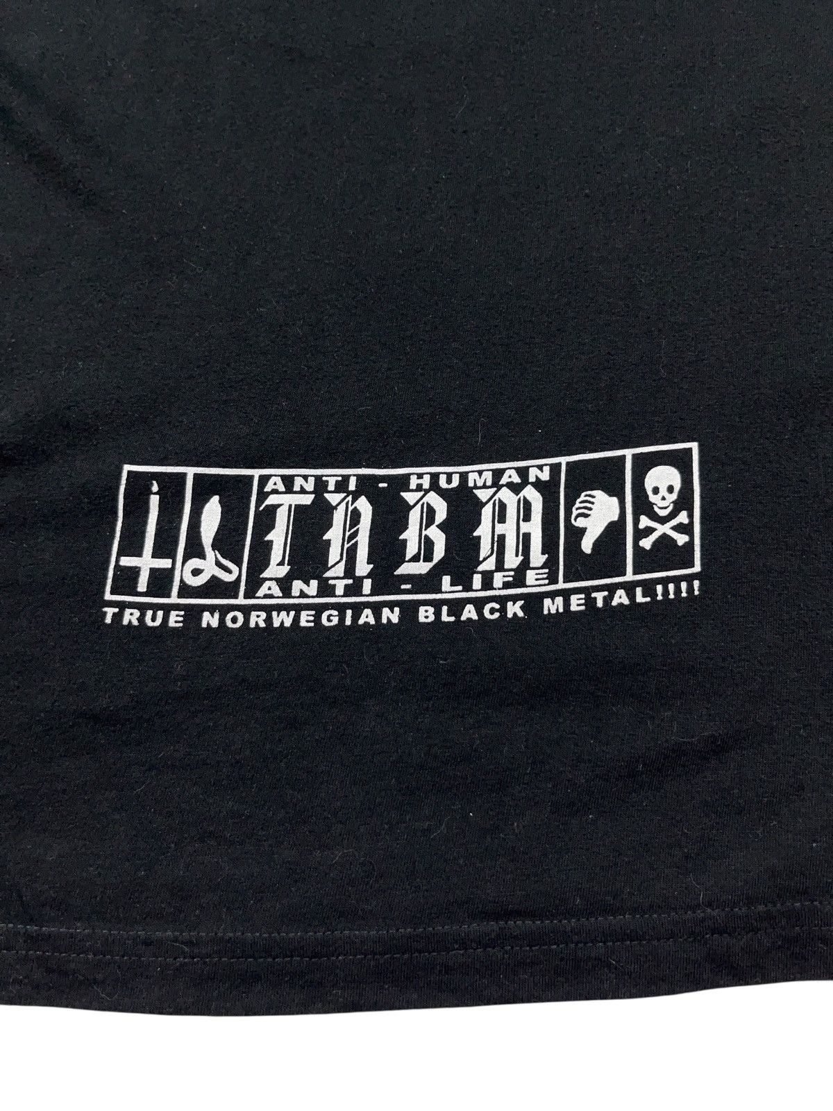 Band Tees Vintage 00a Taake Helnorsk Svartmetall Black Metal LS Shirt Size US XL / EU 56 / 4 - 7 Thumbnail