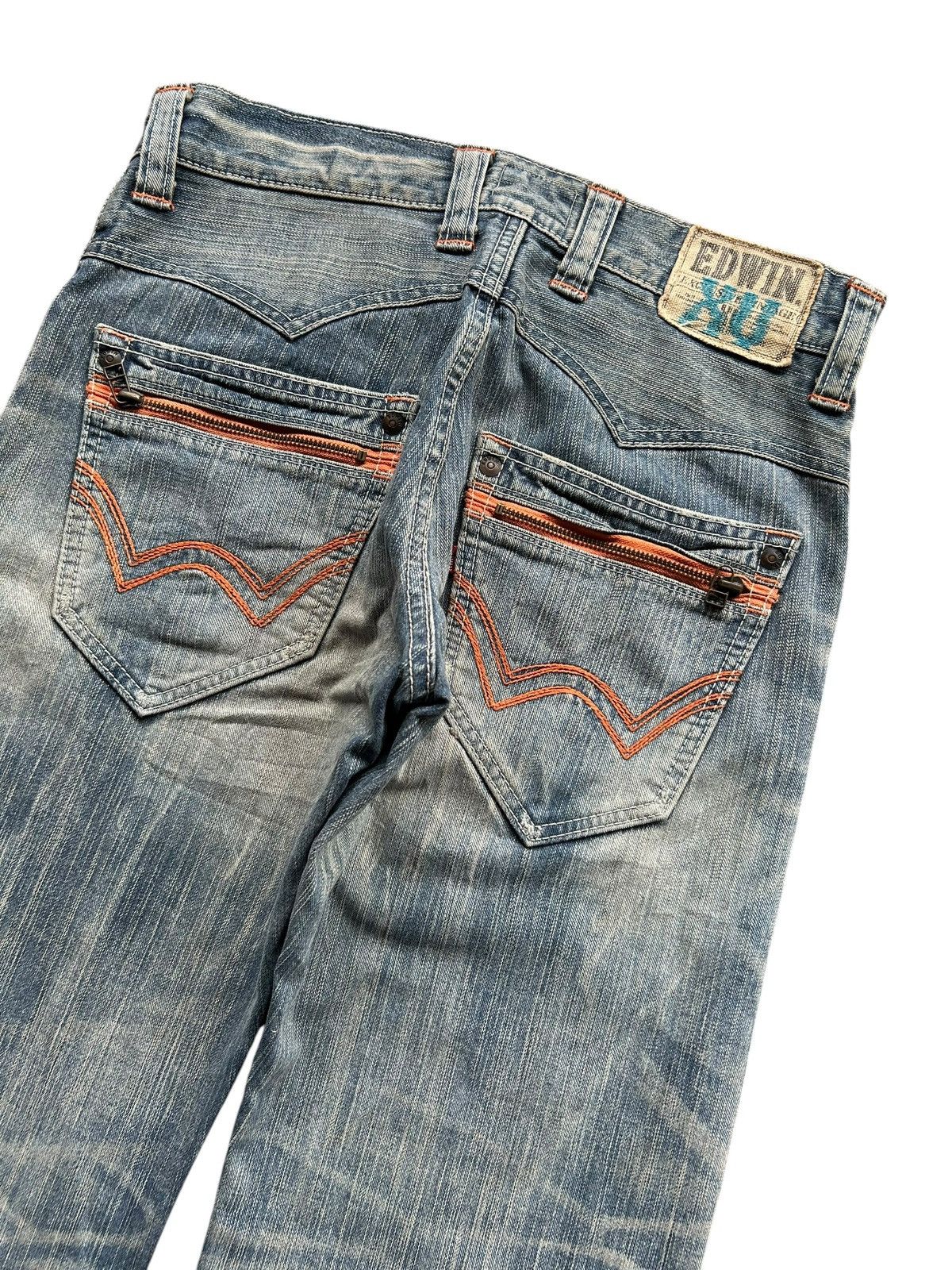 Japanese Brand × Kapital × Vintage Edwin Rusty Mudwash Distressed Japanese Denim Jeans Size US 31 - 4 Thumbnail