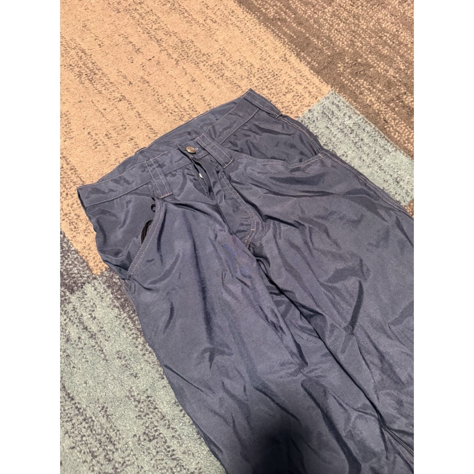 Vintage VINTAGE 916 Brand Rave Pants Baggy Cargo Jeans Style Men Regular In USA Size M Blue 5-Pocket Inseam 29 in Size US 31 - 3 Thumbnail