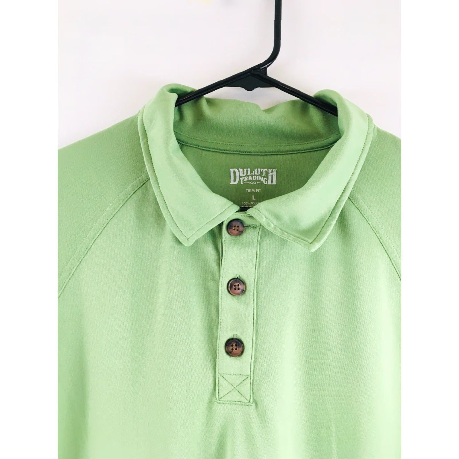 Duluth Trading Company Duluth Trading Co. Shirt Men's Large Green Polyester Polo Trim Fit Shirt Mens Large Green Polo-Duluth Trading Co. Size US L / EU 52-54 / 3 - 2 Thumbnail