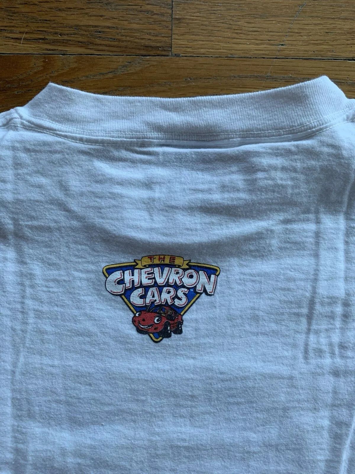 Vintage Vintage 90s Chevron Cars City Oneita Single Stitched T-shirt Size US L / EU 52-54 / 3 - 5 Thumbnail