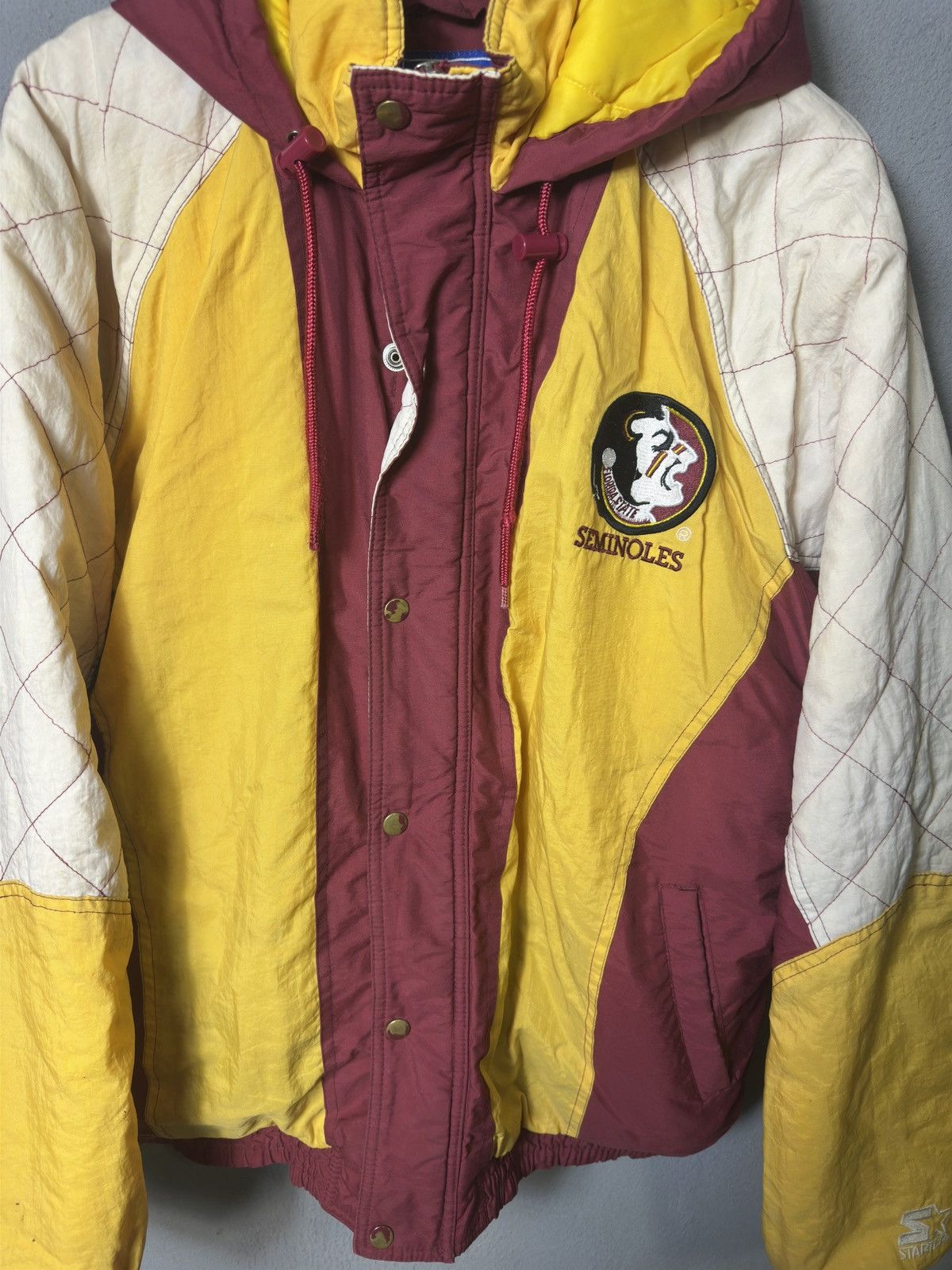 NFL × Starter × Vintage Vtg Men's Starter Florida State Seminoles FSU Full ZipPuffer Size US L / EU 52-54 / 3 - 8 Thumbnail
