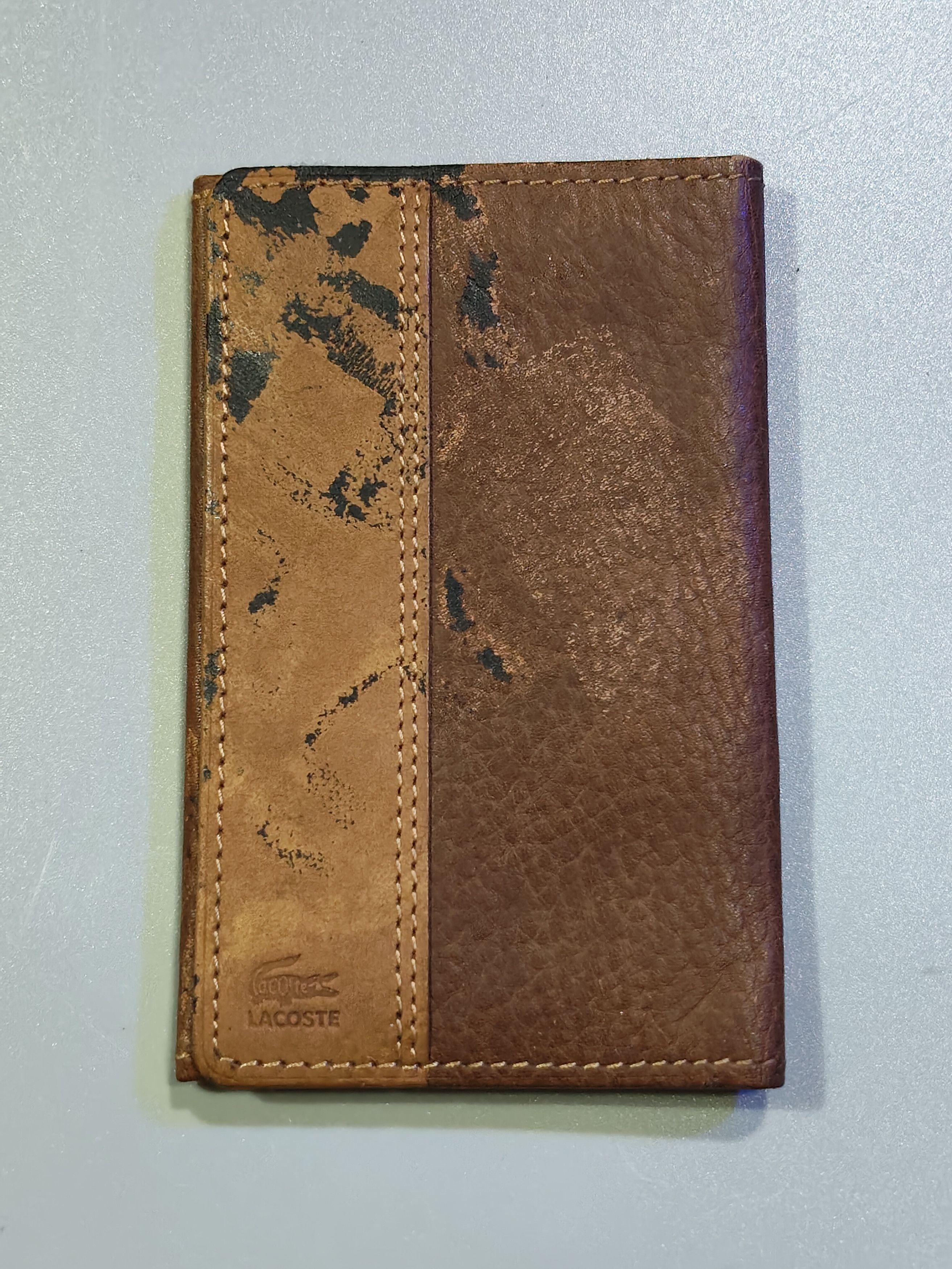 Lacoste brown leather small wallet branded by Lacoste. Size ONE SIZE - 1 Thumbnail