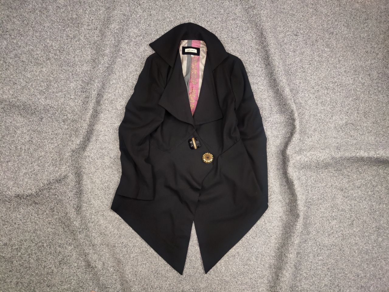 Vintage Vintage Angelo Marani Italy Designer Black Classic Jacket Size M / US 6-8 / IT 42-44 - 1 Thumbnail