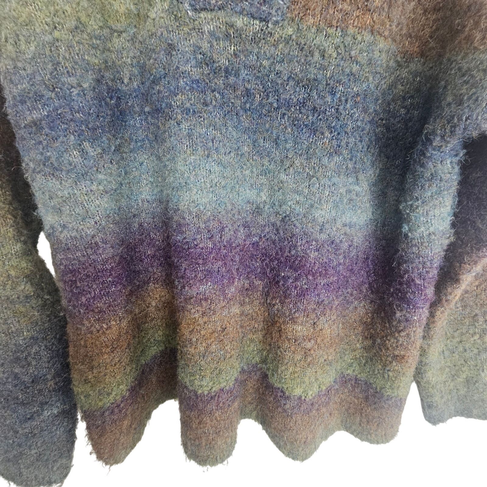 Natural Issue Natural Life Earthy V-Neck Sweater Granola Girl Forest Fairy Size L / US 10 / IT 46 - 3 Thumbnail