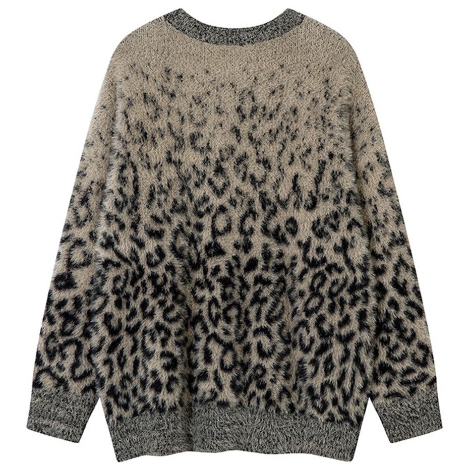 Japanese Brand × Vintage Leopard Knitted Sweater Y2k Loose Size US XL / EU 56 / 4 - 2 Thumbnail