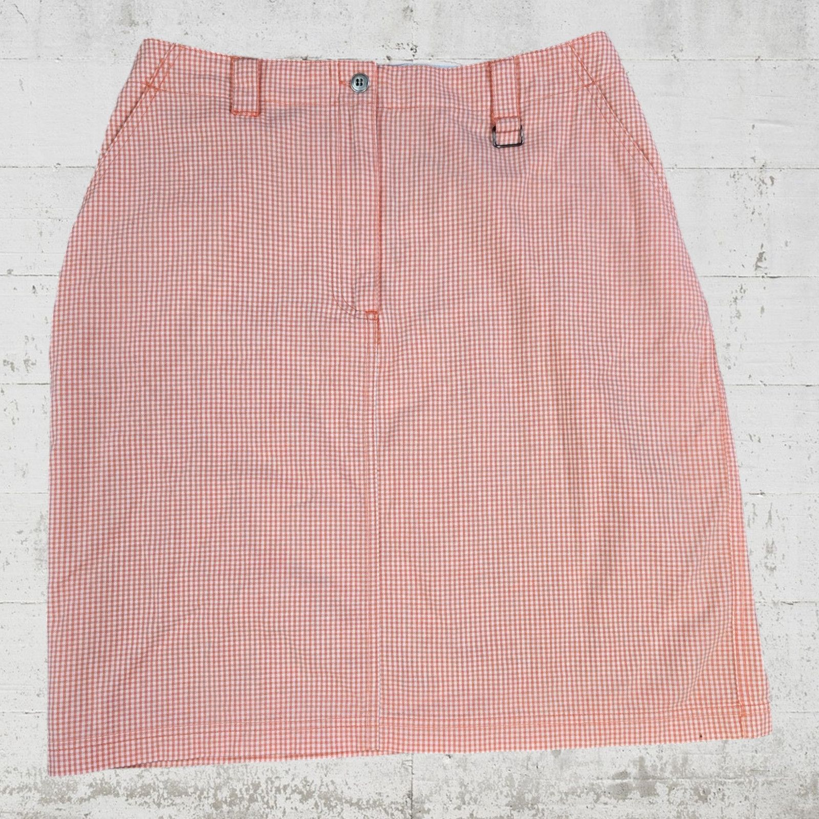 Other Pink White Gingham Plaid Skirt Size 10 Size 32" / US 10 / IT 46 - 2 Thumbnail