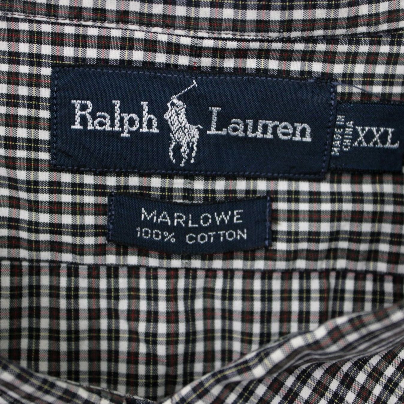 Ralph Lauren Ralph Lauren Shirt Men 2XL Gray/White Marlowe 100% Cotton Long Sleeve Button-Up Knit Polo Size US XXL / EU 58 / 5 - 7 Thumbnail