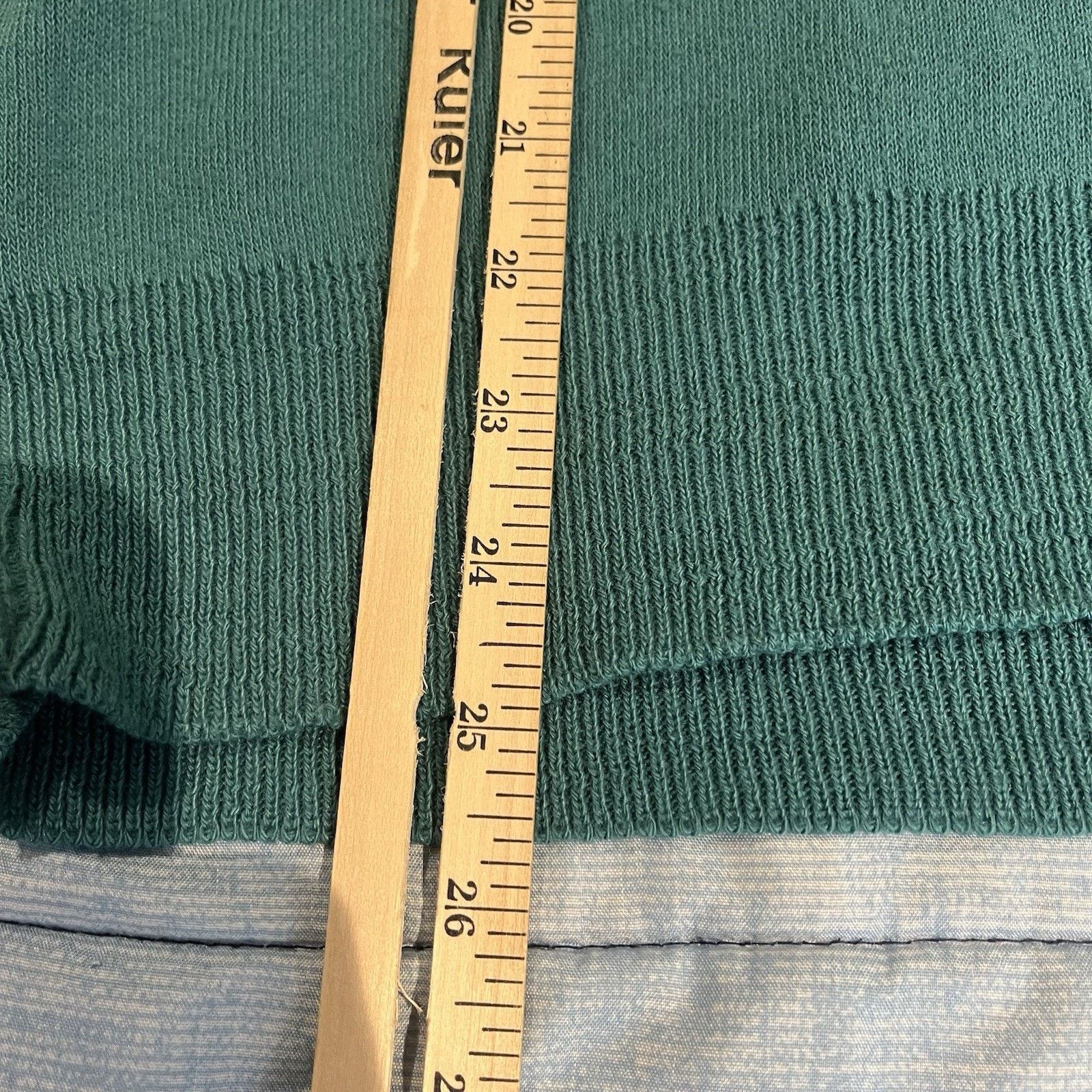 Puritan Puritan men's XL green v-neck 100% Orlon sweater made in USA Size US XL / EU 56 / 4 - 4 Thumbnail