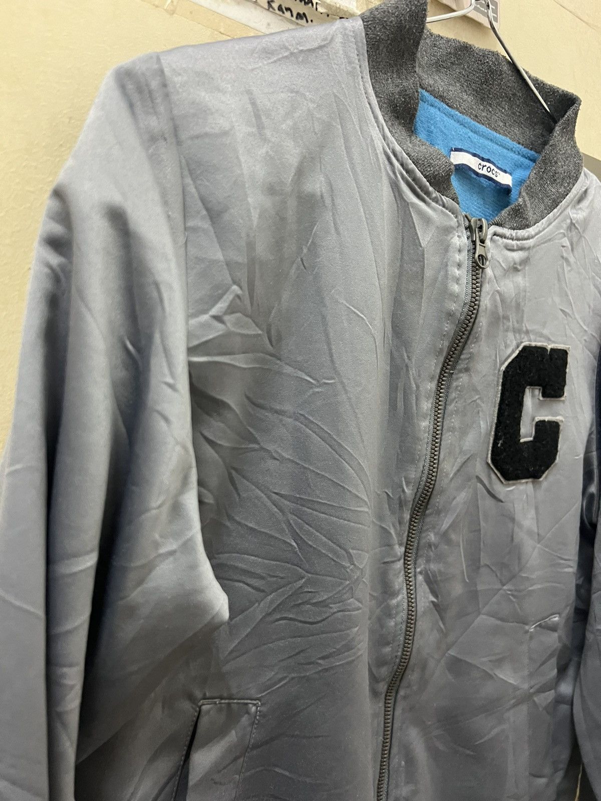 Crocs Bomber jacket crocs zipper grey Size US S / EU 44-46 / 1 - 5 Thumbnail