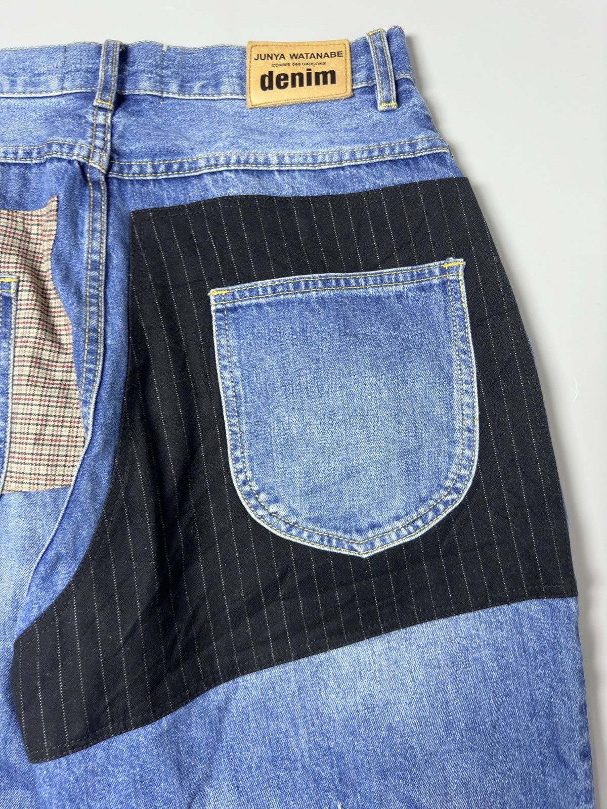 Comme des Garcons × Junya Watanabe CDG - JUNYA WATANABE — DENIM PATCHWORK JEANS Size US 32 / EU 48 - 20 Thumbnail