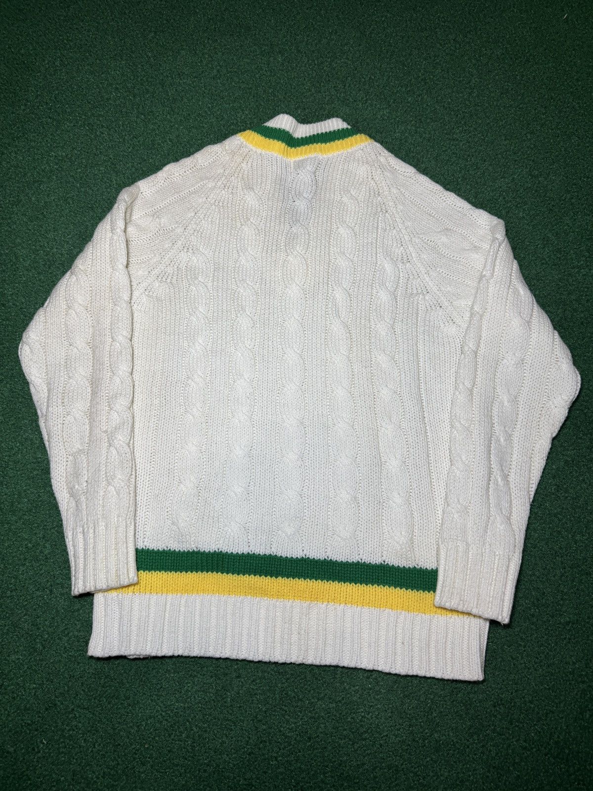 Lacoste Izod Lacoste Tennis Preppy Vintage 60s 70s V-Neck L Sweater Size US L / EU 52-54 / 3 - 4 Thumbnail