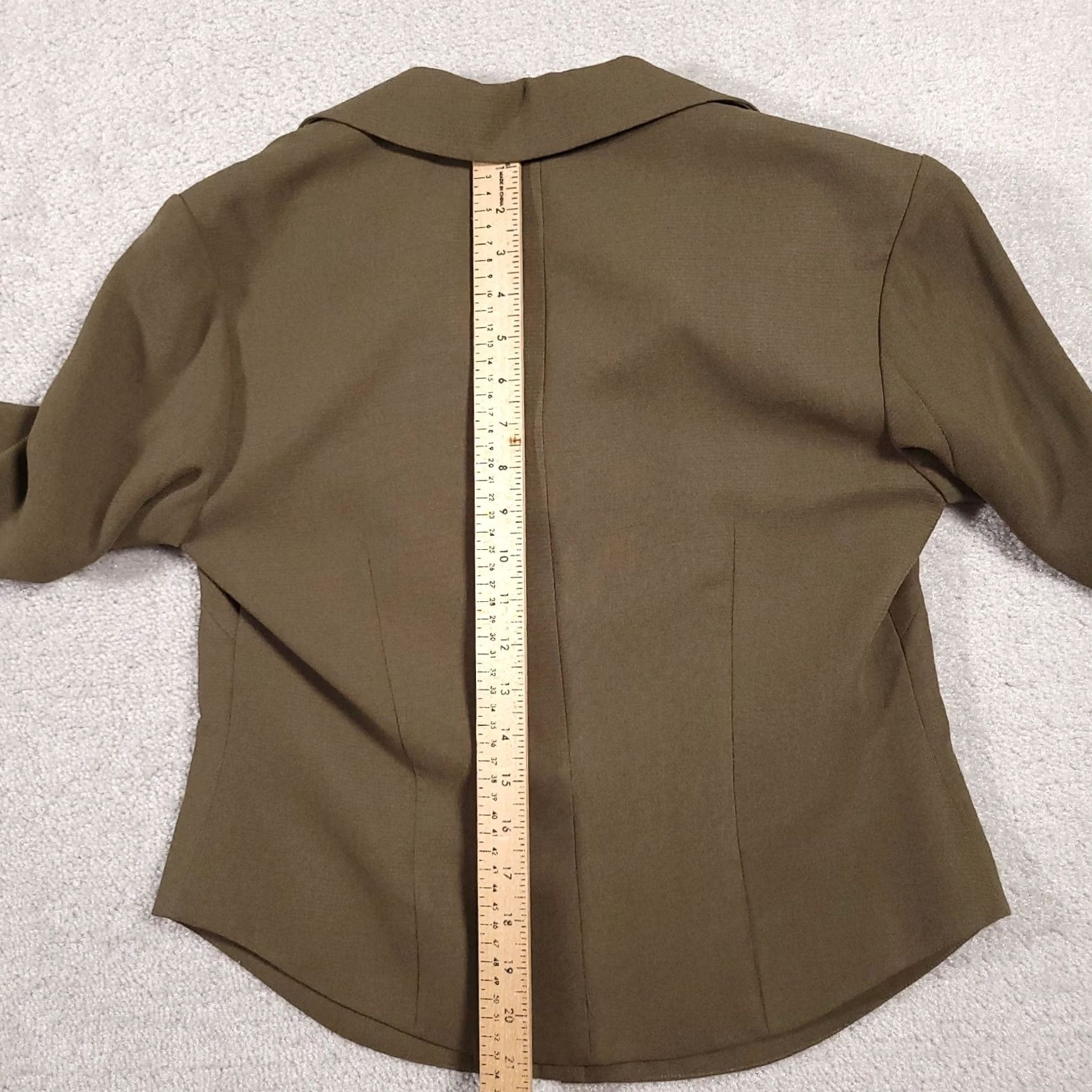 Vintage Casual Corner Shirt Womens L Brown Button Women Neck Business Blazer Lined Size L / US 10 / IT 46 - 7 Thumbnail