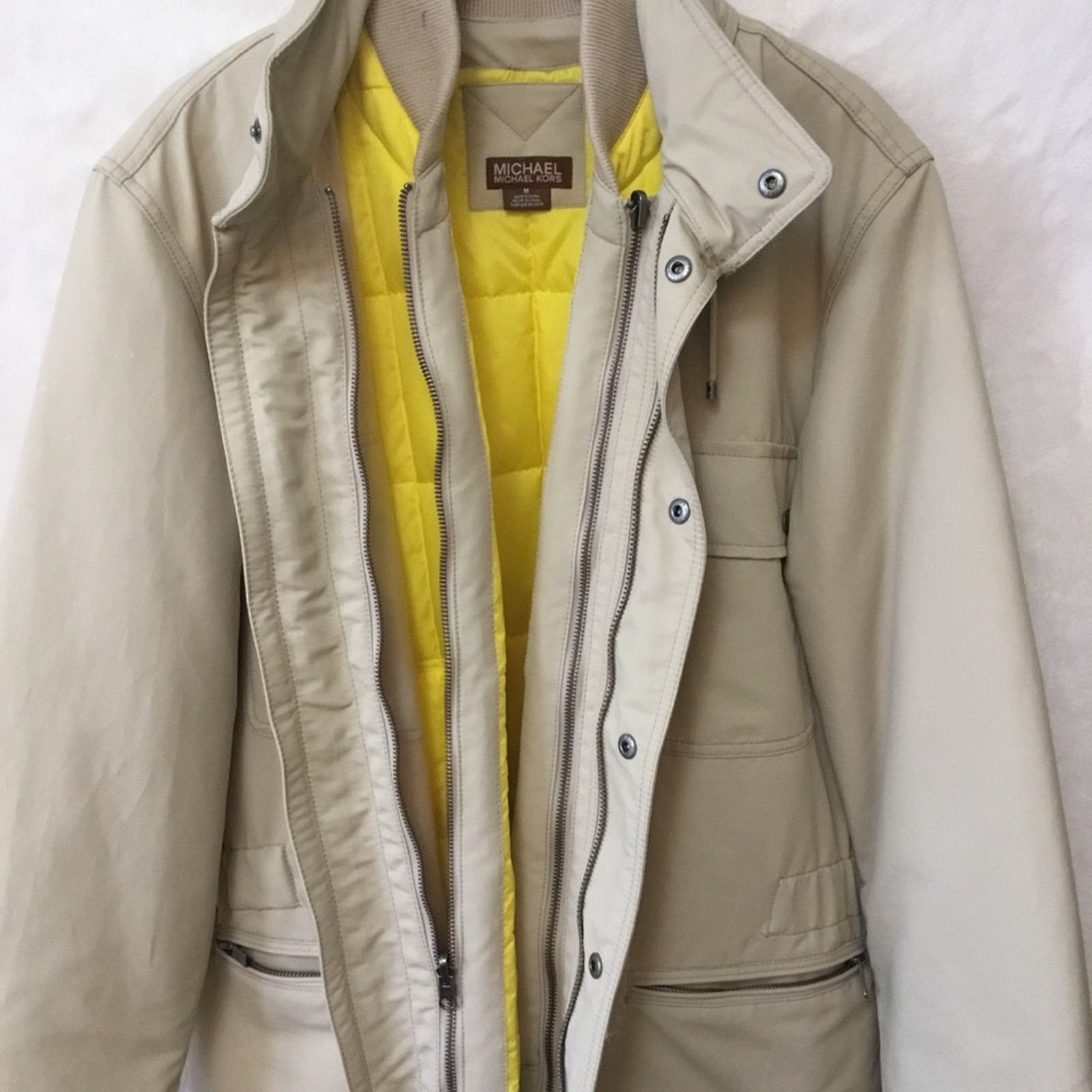Michael Kors Michael Kors Beige 3-in-1 Jacket with Removable Vest Size US M / EU 48-50 / 2 - 7 Thumbnail
