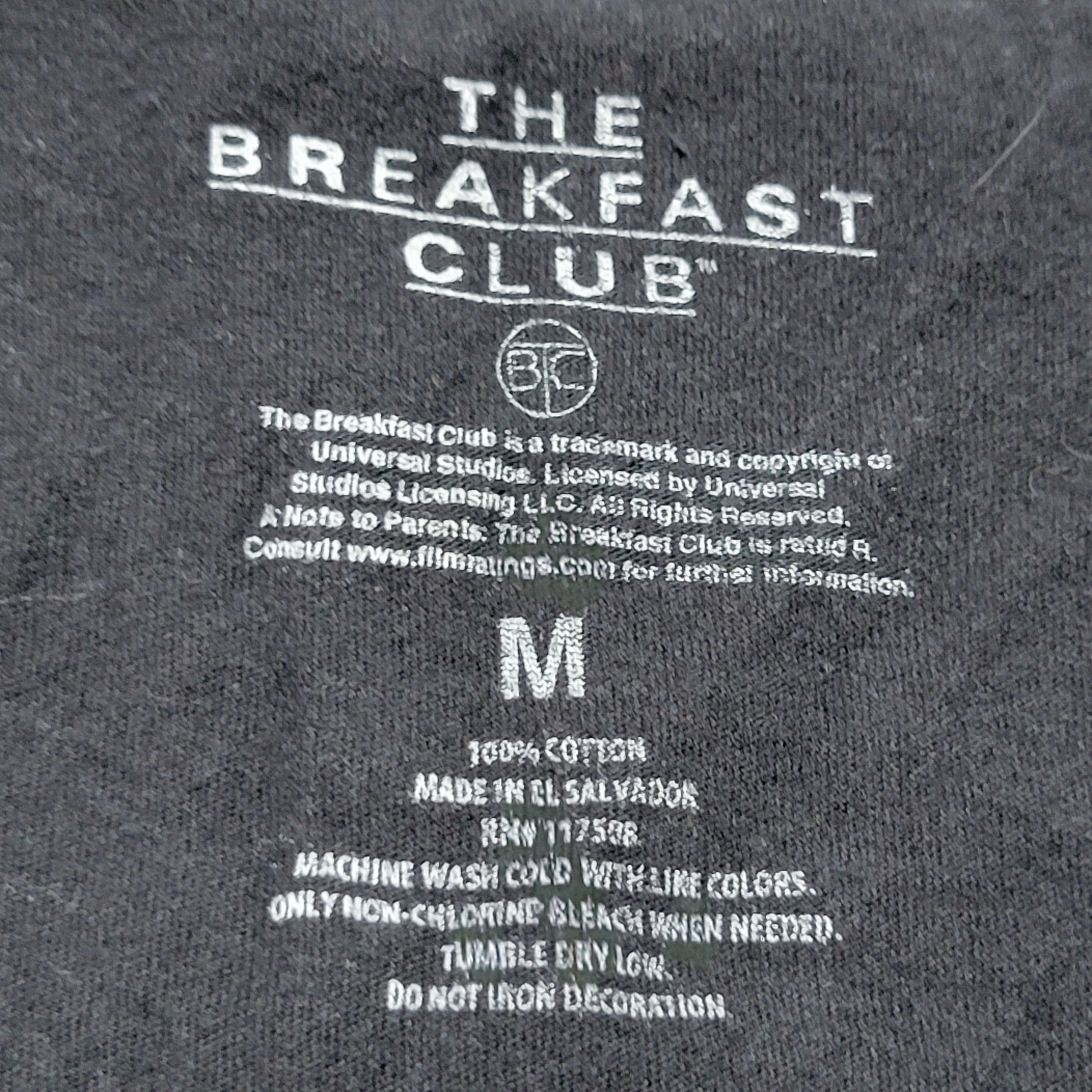 Other The Breakfast Club Graphic SS Black Tee - Size Junior Medium Size M / US 6-8 / IT 42-44 - 5 Thumbnail