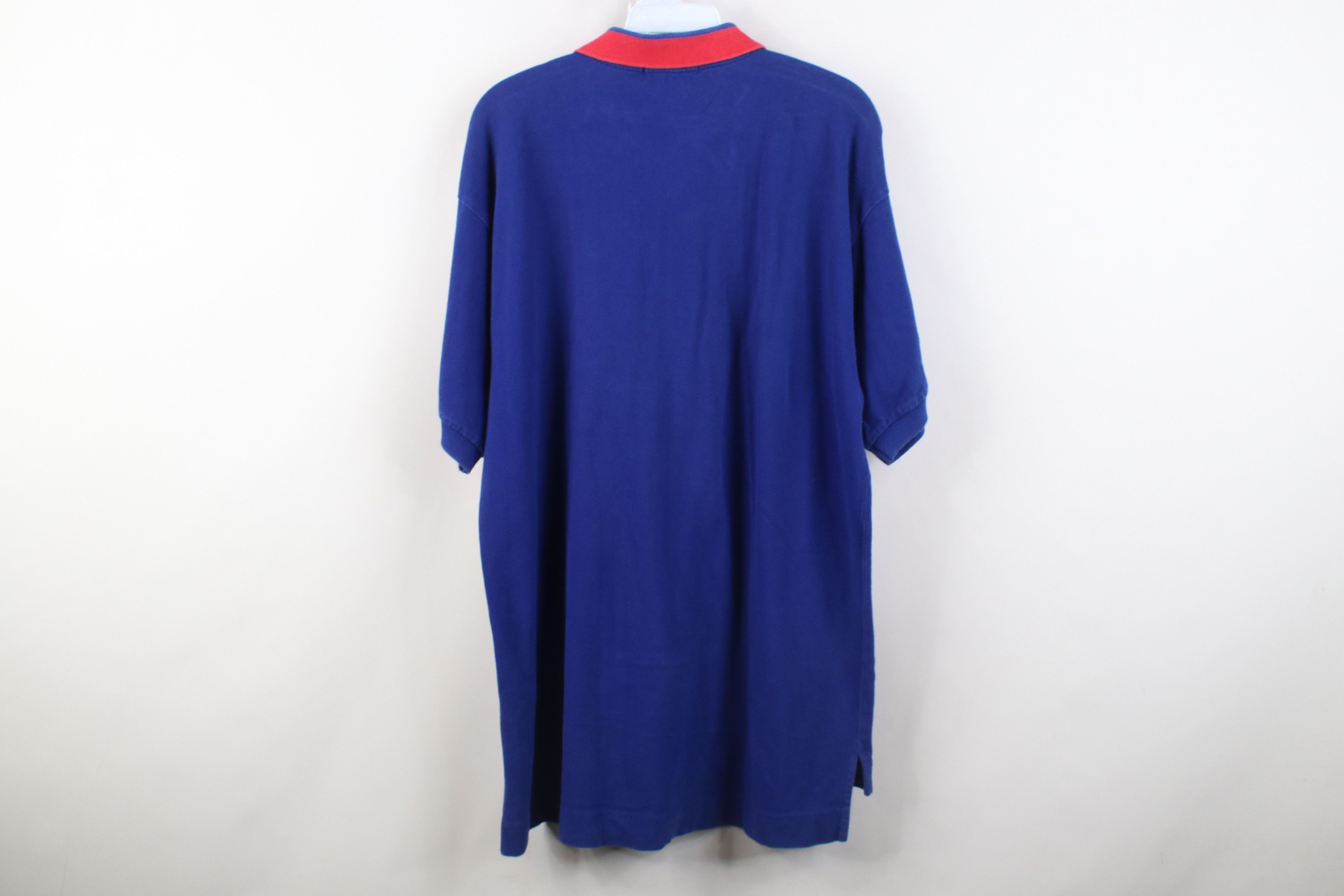Nautica Vintage 90s Nautica Spell Out Collared Golf Polo Shirt Blue Size US M / EU 48-50 / 2 - 13 Thumbnail