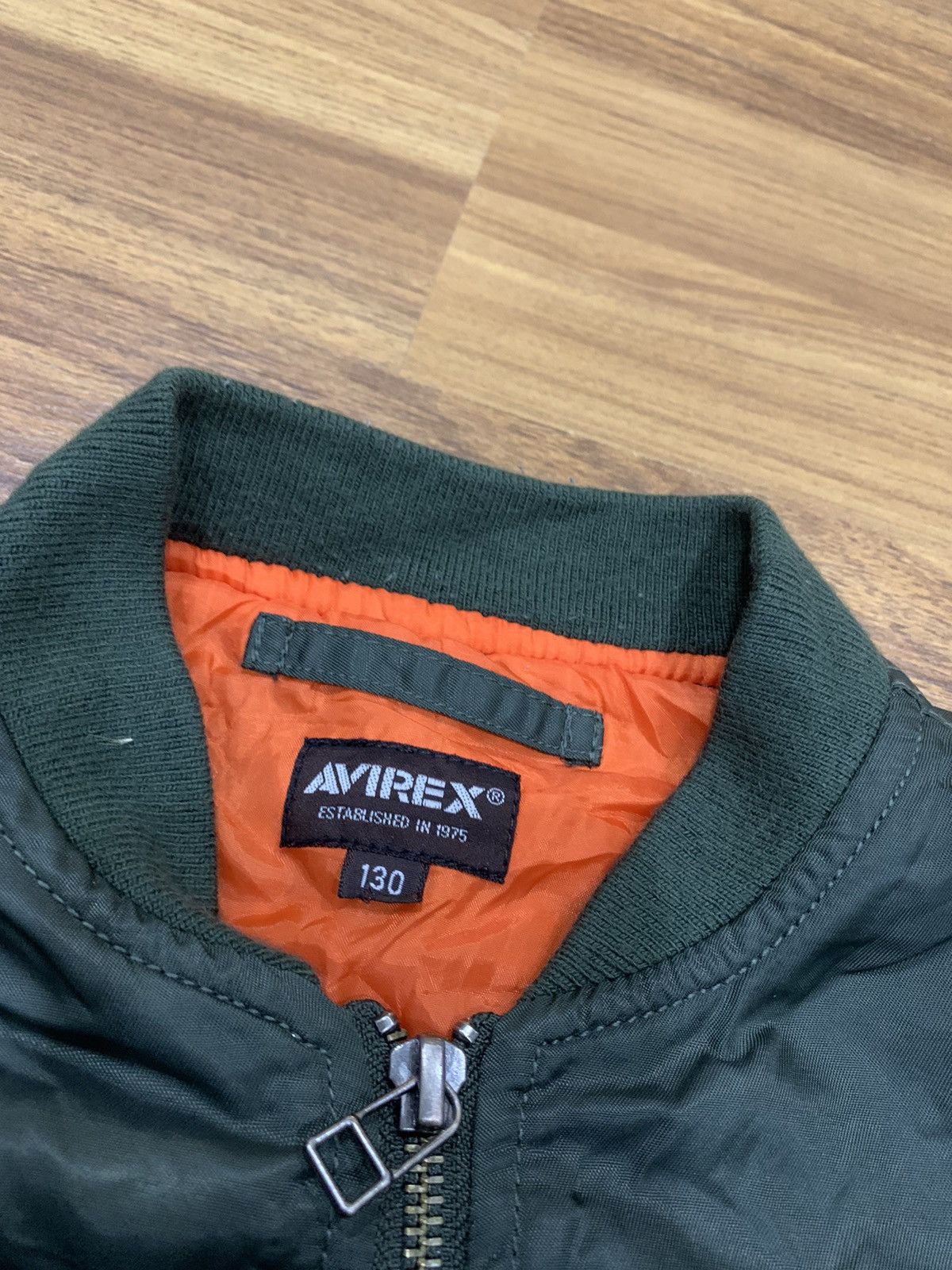 Avirex AVIREX JUNIOR BOMBER JACKET METALLIC GREEN US MARINE Size US XXS / EU 40 - 3 Thumbnail