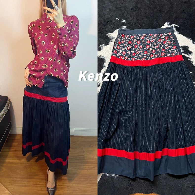 Kenzo KENZO Long skirt with both sides Size 25" / US 0 / IT 36 - 1 Thumbnail