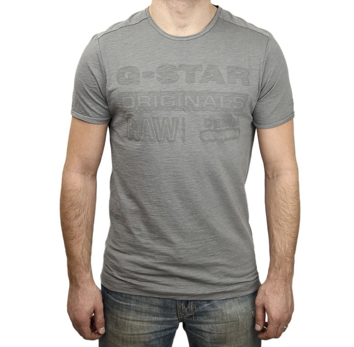 G-Star G-Star Raw Basil Short Sleeve Crew Neck T-shirt Gray Top Big Size US L / EU 52-54 / 3 - 1 Thumbnail
