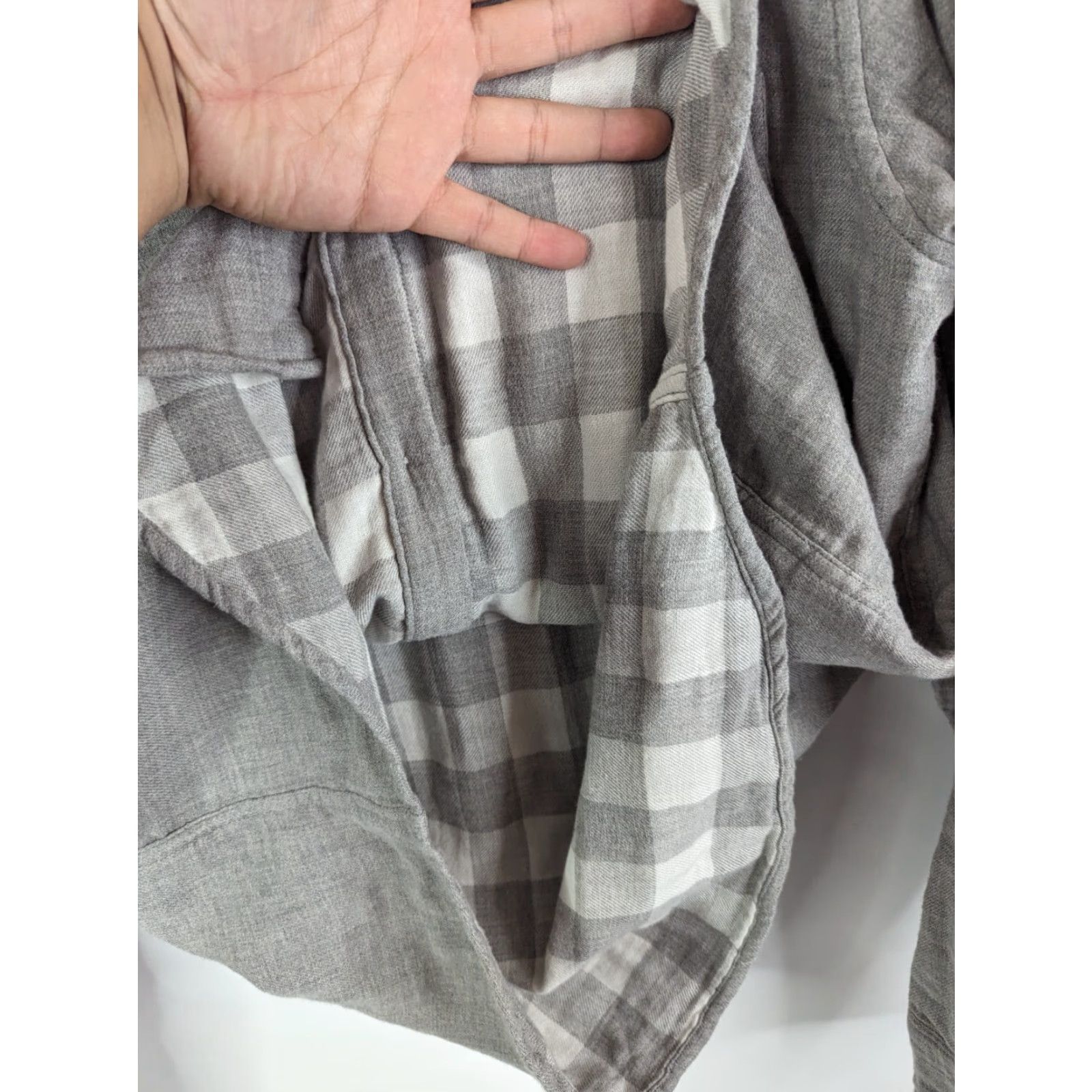 J.Crew J.CREW Shirt Button-Down Long Sleeve Gray Slim Plaid Cotton Modern Classic Men Large Size US L / EU 52-54 / 3 - 5 Thumbnail