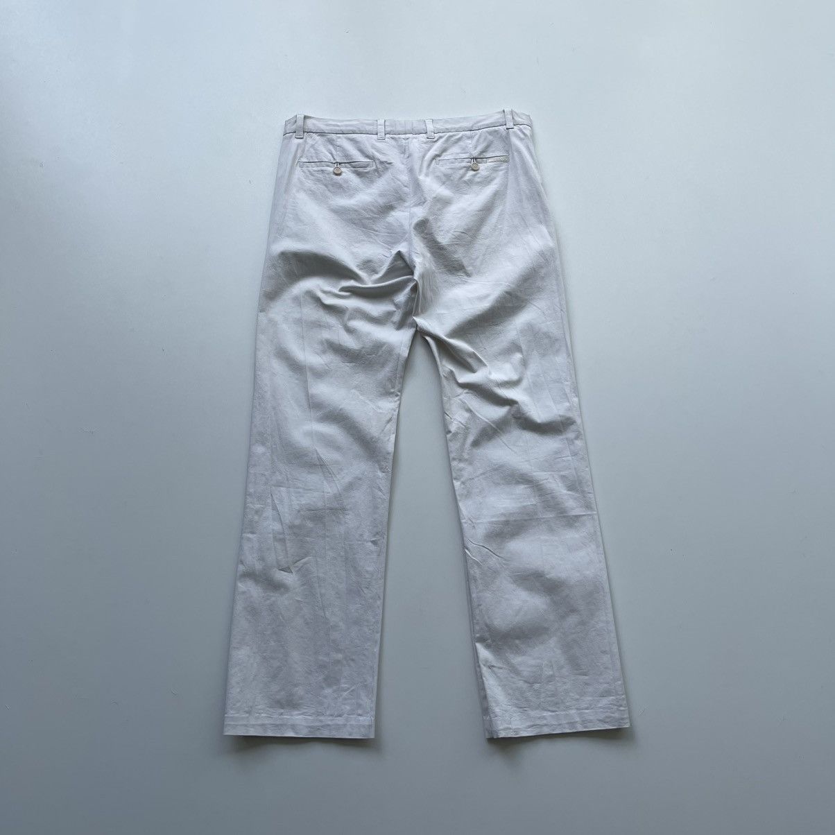 Prada Prada White Tab Luxury Cotton Chino Pants White Size US 36 / EU 52 - 3 Thumbnail