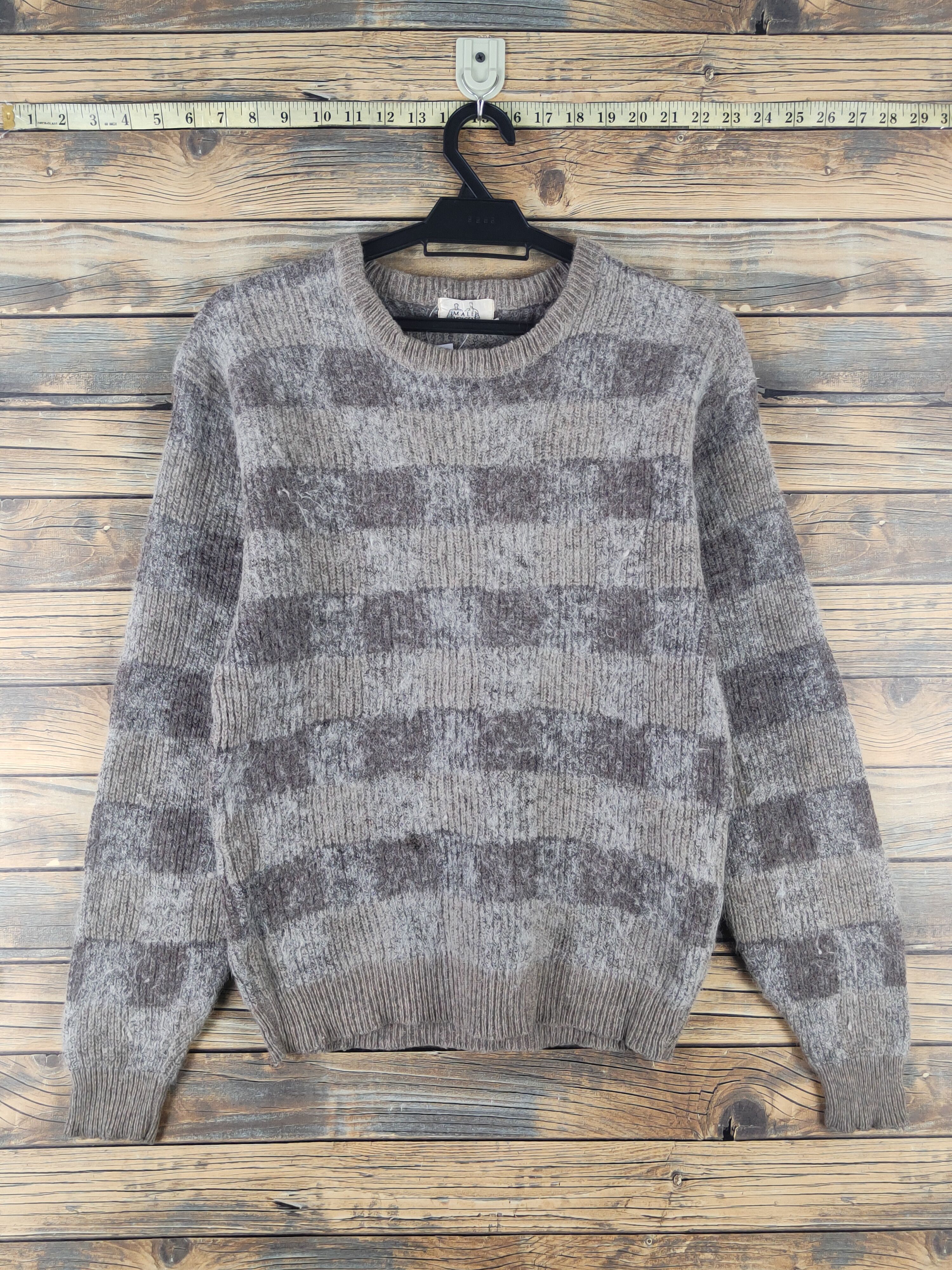 Vintage Male Voices vintage Brown Wool Knitwear Sweatshirts #W1775 Size US S / EU 44-46 / 1 - 1 Thumbnail