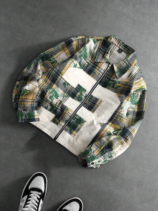 Japanese Brand The Painter's Plaid Zip-Up Jacket Size US L / EU 52-54 / 3 - 2 Thumbnail