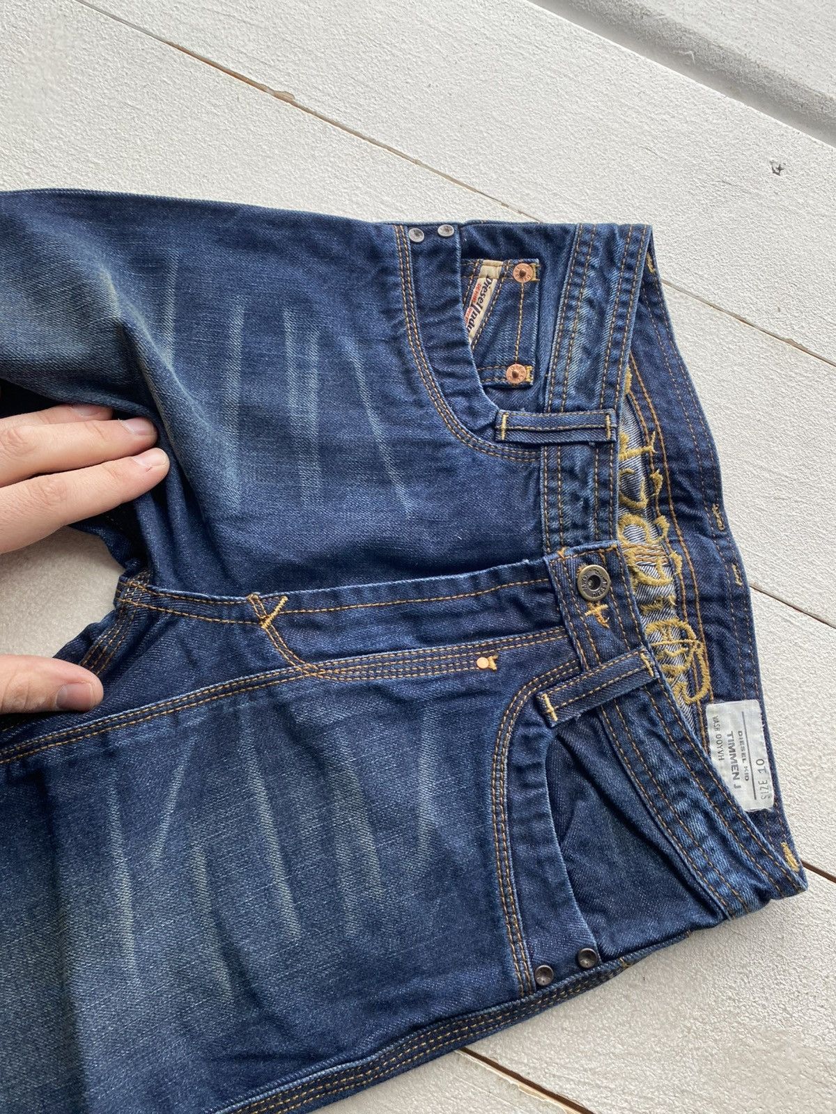 Diesel Diesel Timmen J Junior Jeans Dark Wash Fit 10 / XS size Size 26" / US 2 / IT 38 - 3 Thumbnail