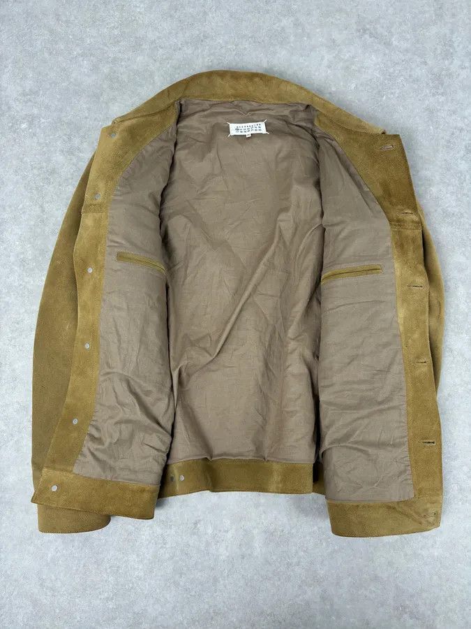 Maison Margiela SS2020 Maison Margiela Beige Suede Trucker Jacket Size US L / EU 52-54 / 3 - 8 Thumbnail