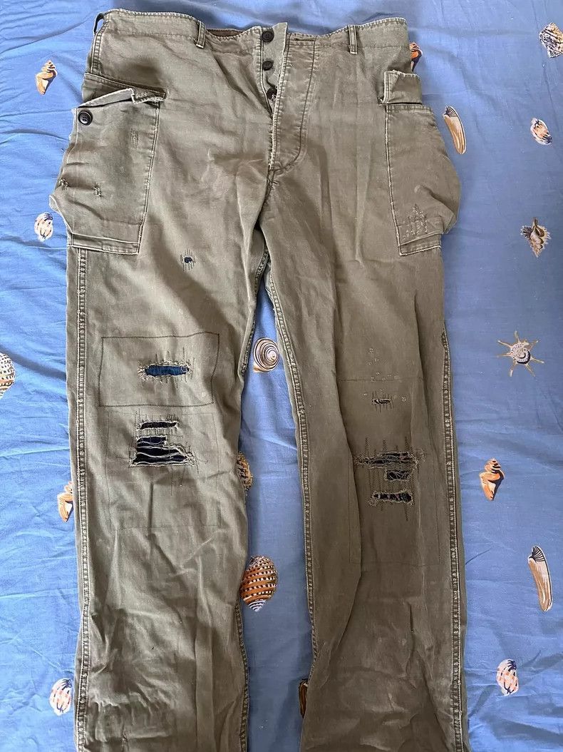 visvim Olive Green Long Pants in Good Condition-2506