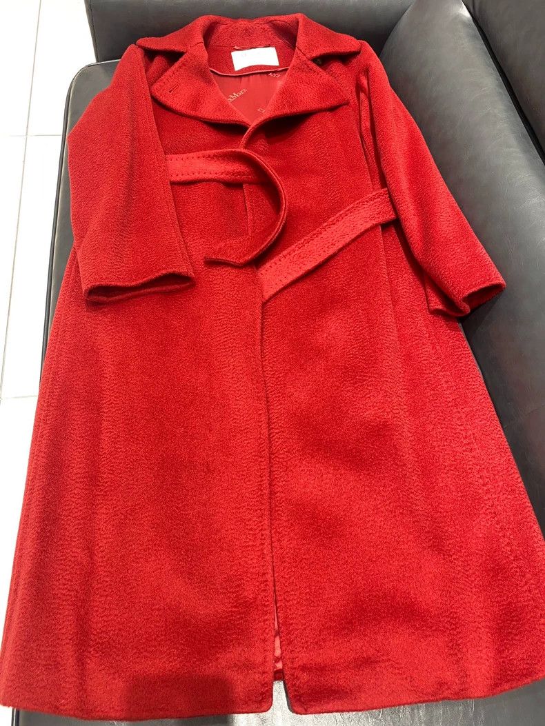 Max Mara Max Mara Camel hair red coat Size S / US 4 / IT 40 - 1 Thumbnail