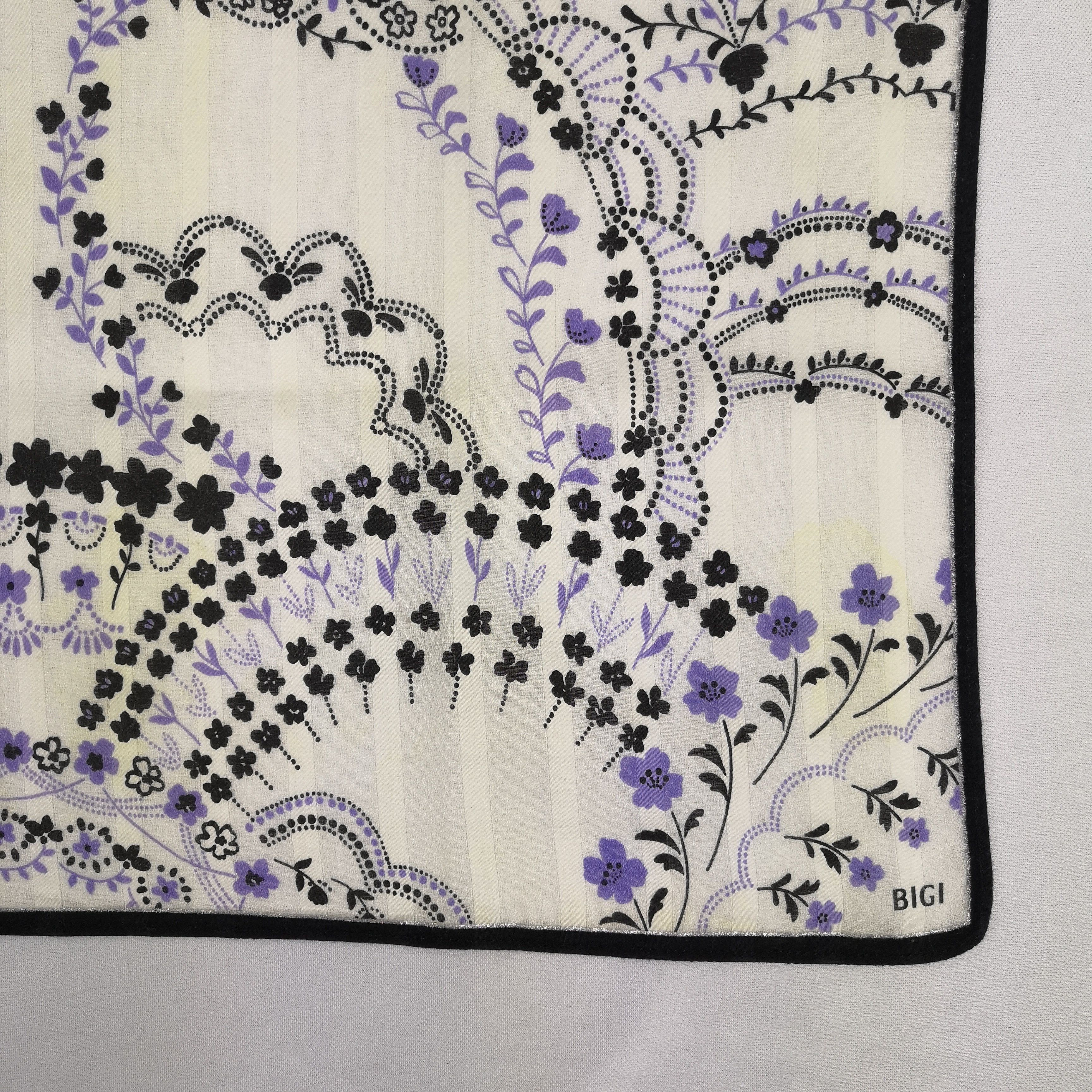 BIGI × Vintage Vintage BIGI Scarf Neckerchief Bandana Handkerchief Size ONE SIZE - 3 Thumbnail