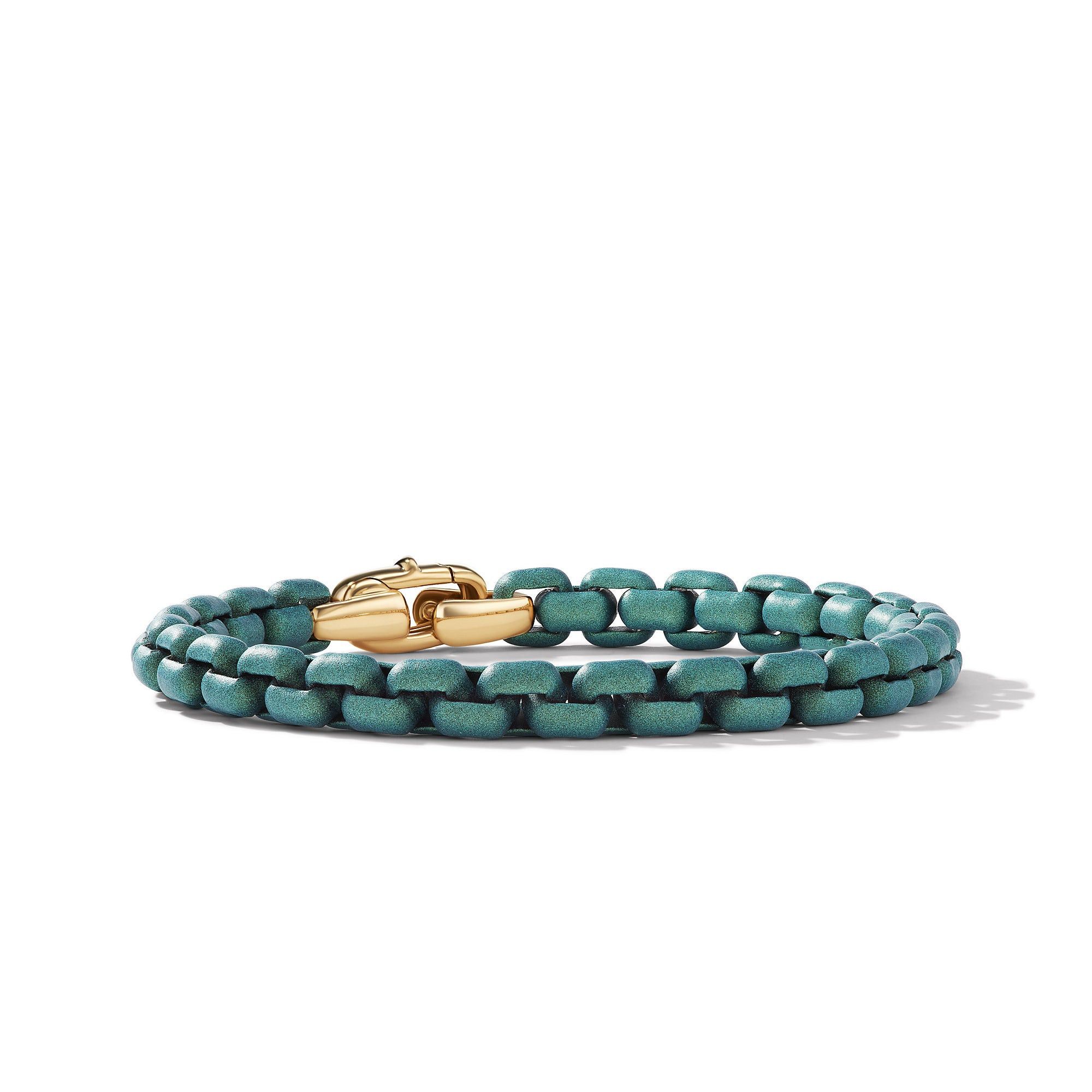 David Yurman o1w1db10325 Bracelet in Foam Green Acrylic 14K Gold & 6mm Size ONE SIZE - 1 Preview