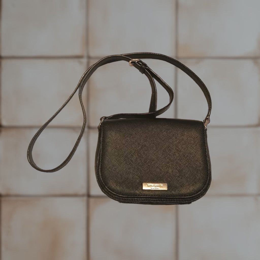 Vintage VINTAGE Kate Spade Laurel Way Leather Crossbody Shoulder Bag Black Small Size ONE SIZE - 1 Thumbnail