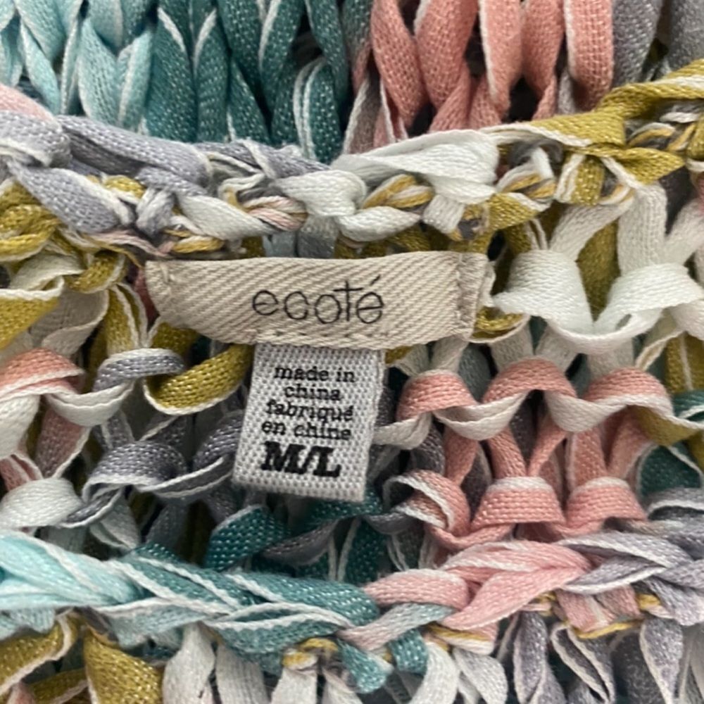 Urban Outfitters Ecote Woven Multicolor Textured Tank Top | Size M/L | Boho K Size M / US 6-8 / IT 42-44 - 4 Thumbnail