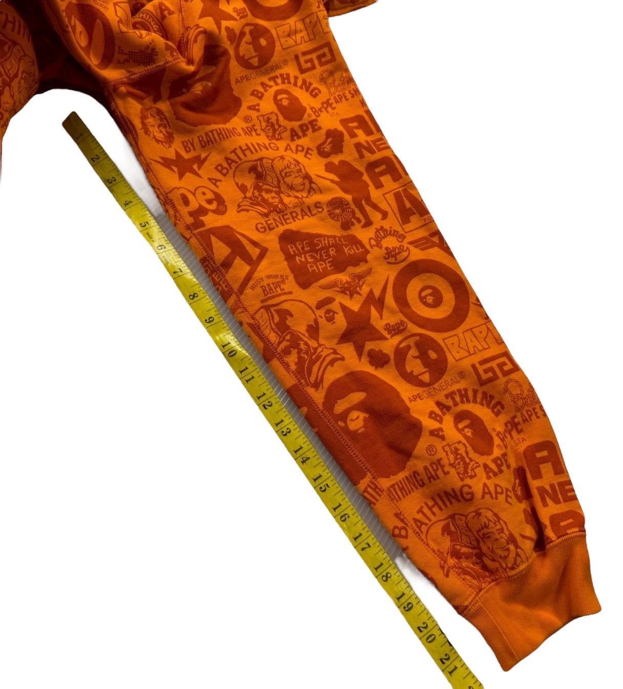 Bape BAPE Old tag full zip hoodie orange Size US XL / EU 56 / 4 - 10 Thumbnail