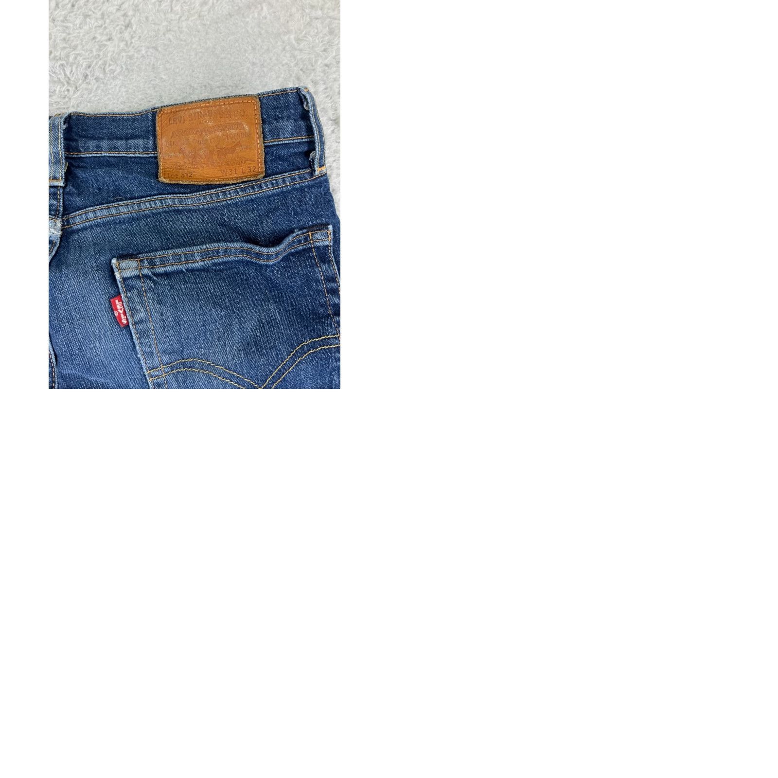 Levi's VINTAGE Levis Jeans Adult 31 Blue Denim 512 Premium Slim Tapered 30x29.5 Mens Regular Jeans Size US 31 - 11 Thumbnail