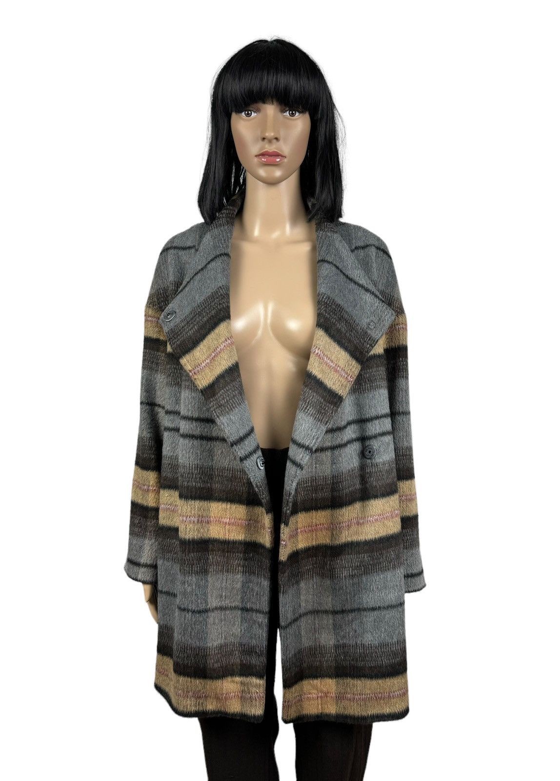 Marella Marella Check Plaid Wool-Viscose-Acrylic Coat size IT40 US4 Size S / US 4 / IT 40 - 13 Thumbnail