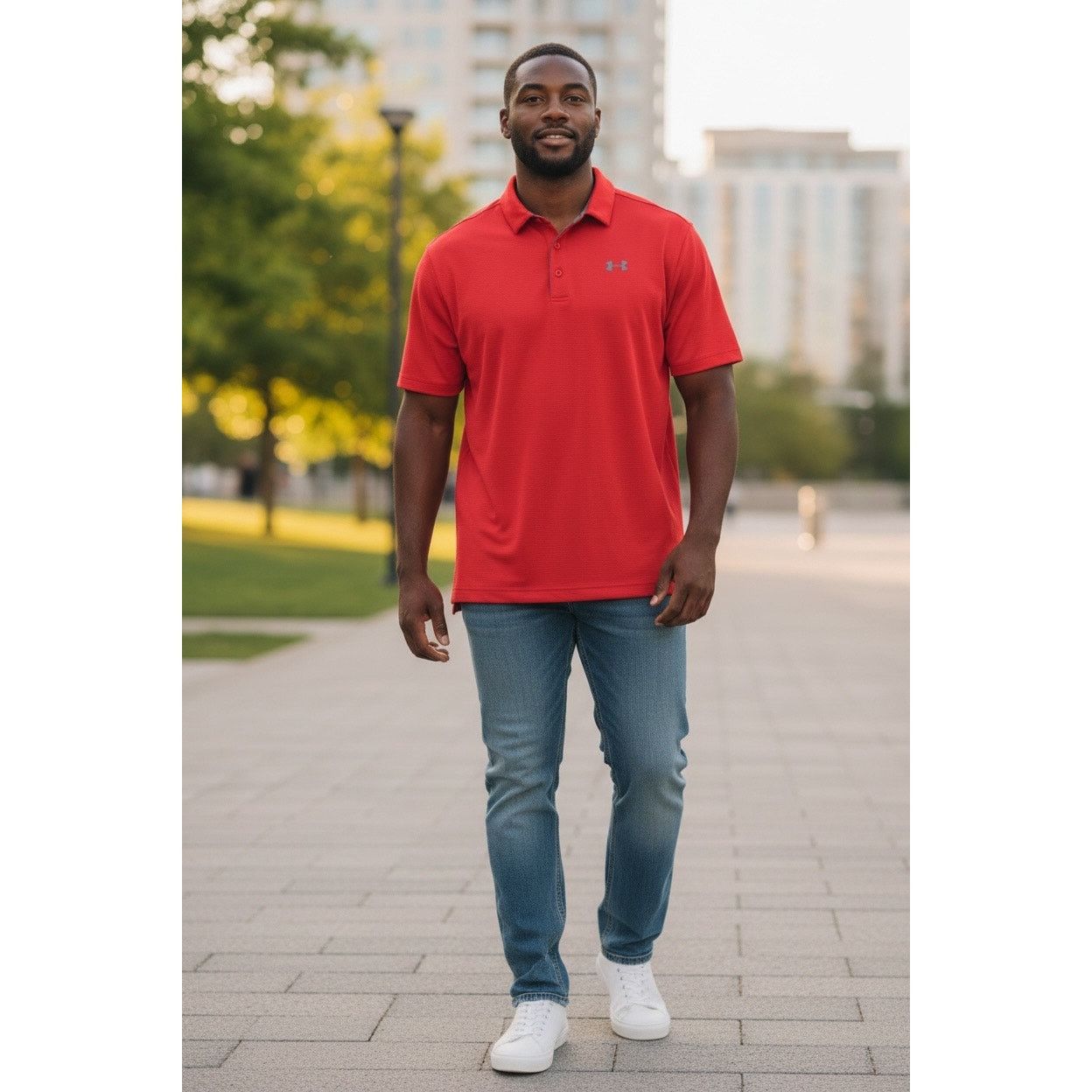 Under Armour Under Armour Men’s HeatGear Polo Shirt – XL – Red Size US XL / EU 56 / 4 - 1 Thumbnail