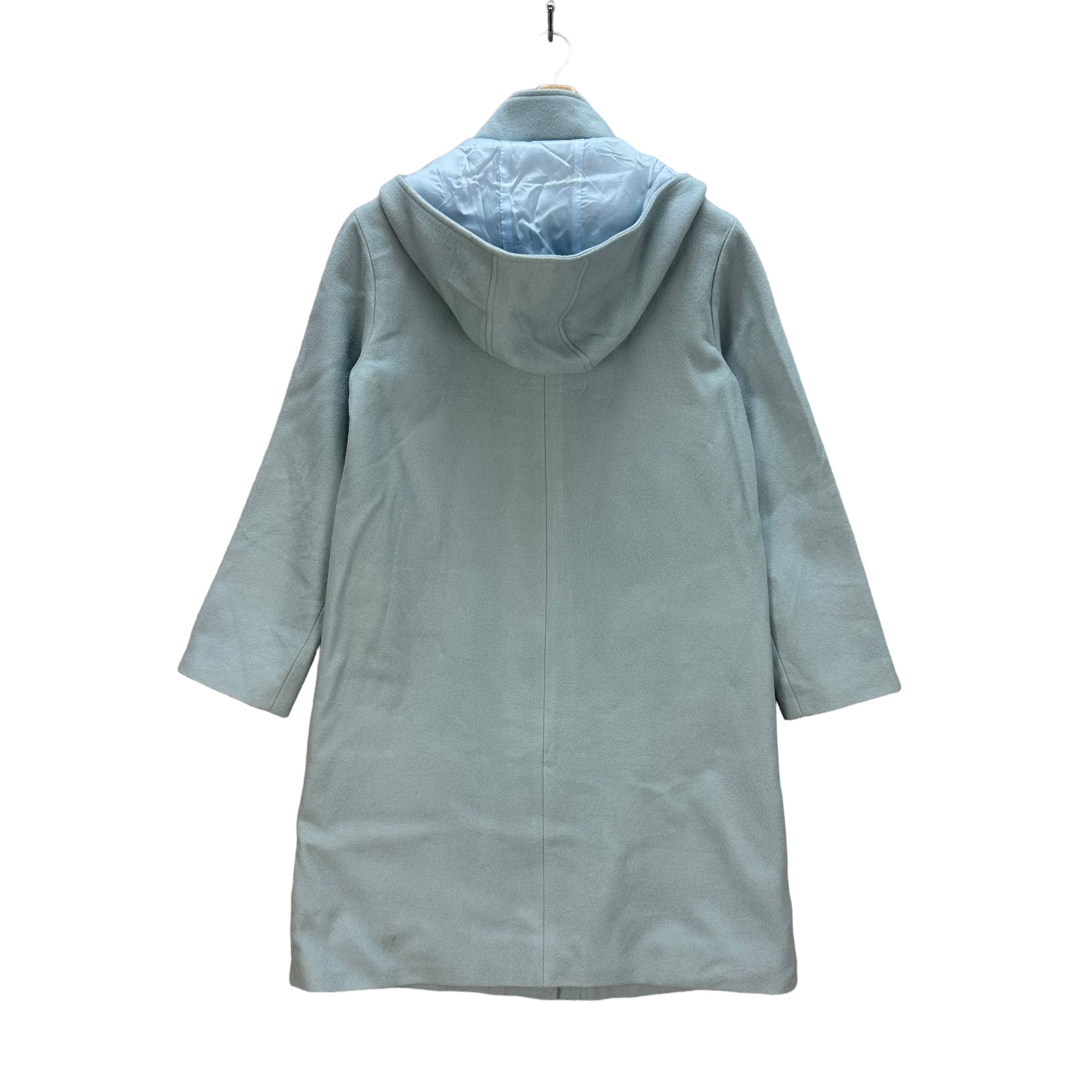 Theory THEORY HOODED BABY BLUE WOOL LONG COAT #8042-198 Size M / US 6-8 / IT 42-44 - 12 Thumbnail