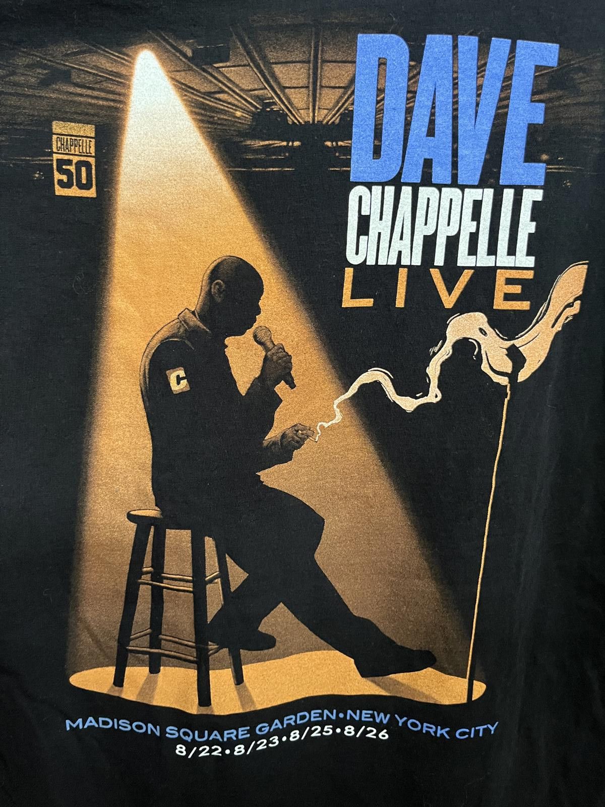 Designer T-shirt Dave Chappelle Live - MSG NYC 50th Birthday - M Size US M / EU 48-50 / 2 - 5 Thumbnail