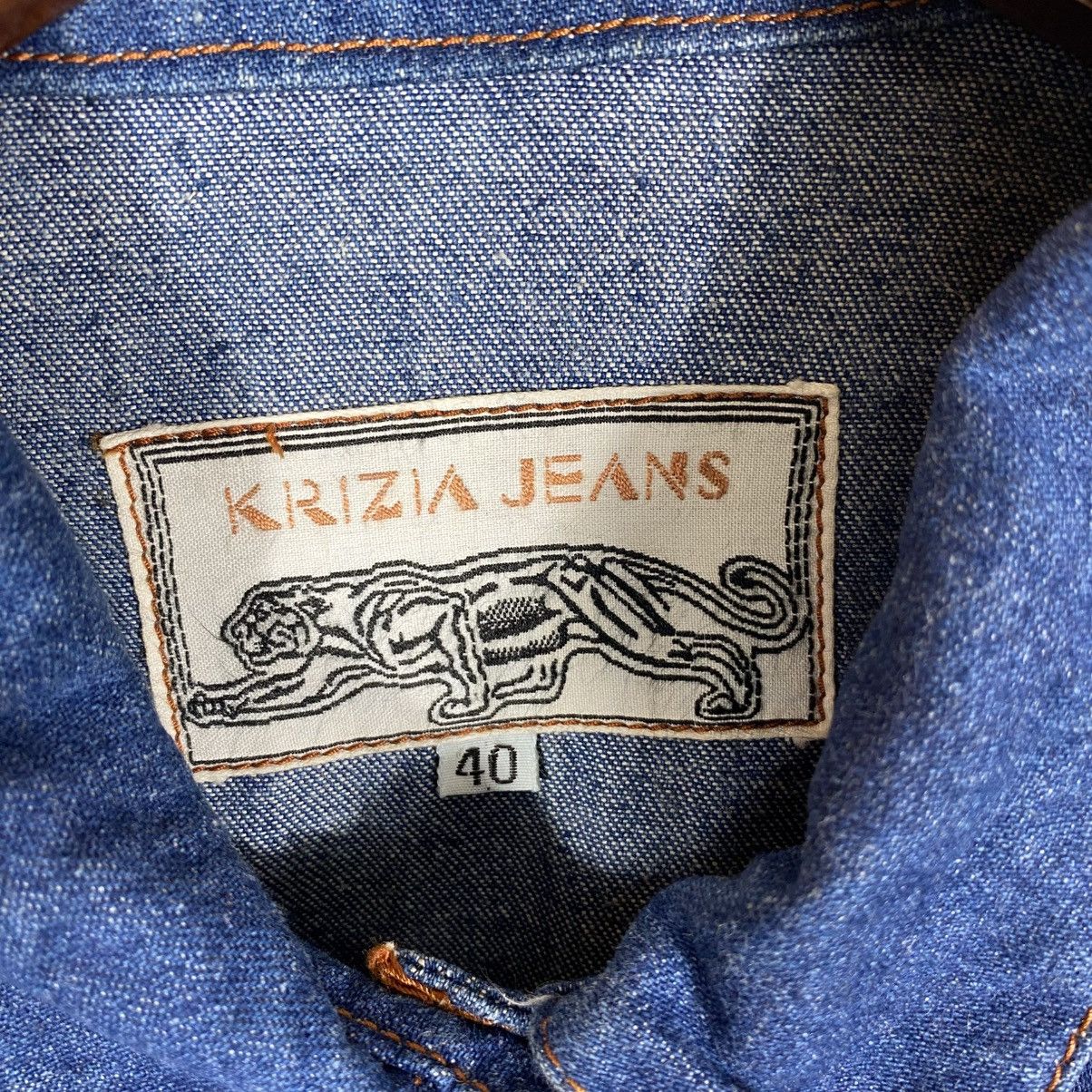 Krizia Vintage Krizia Jeans Embroidered Flowers Button Jacket Size S / US 4 / IT 40 - 8 Thumbnail