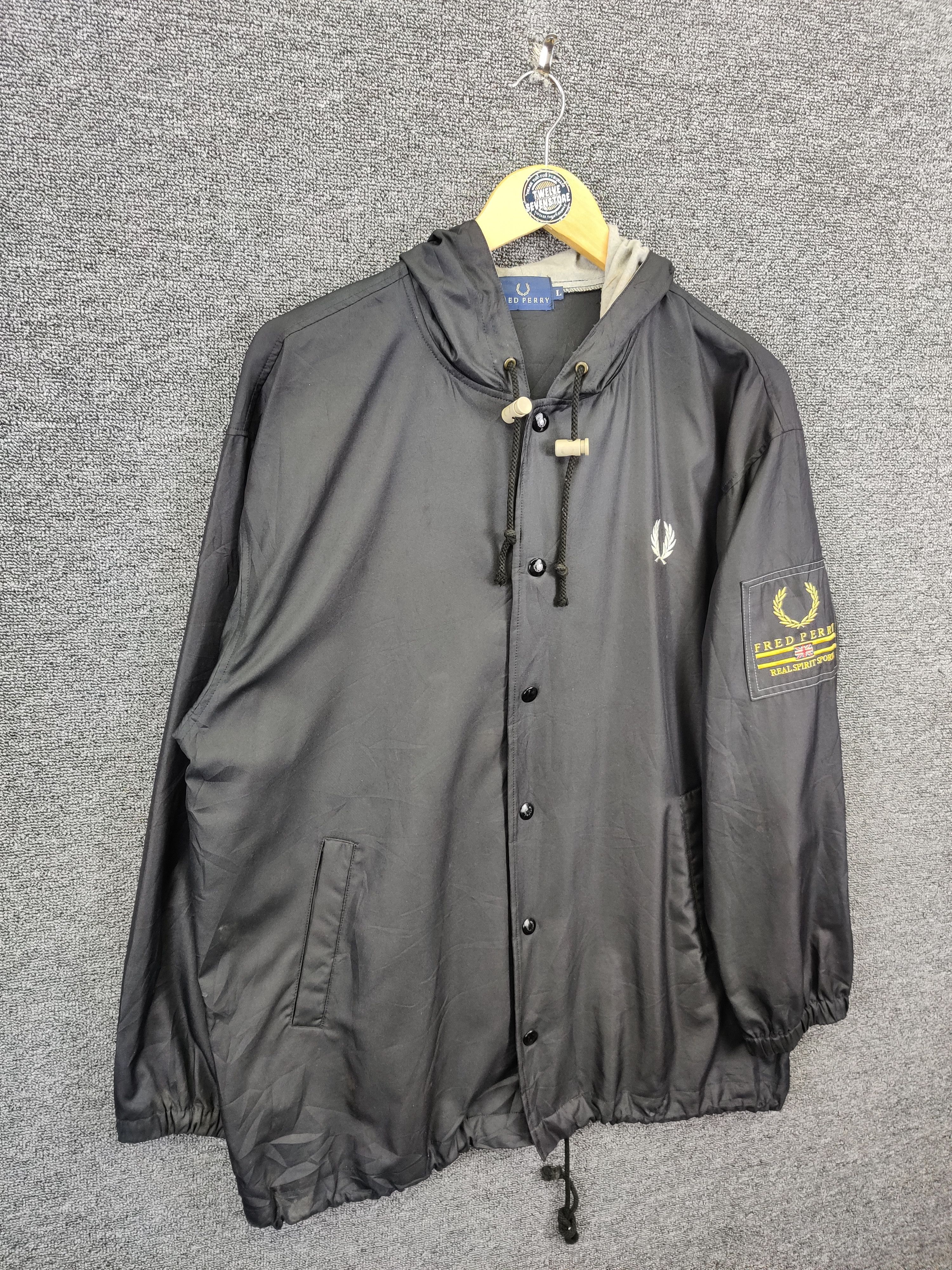 Fred Perry Vintage Fred Perry Coach Light Hoodie Jacket Size US L / EU 52-54 / 3 - 5 Thumbnail