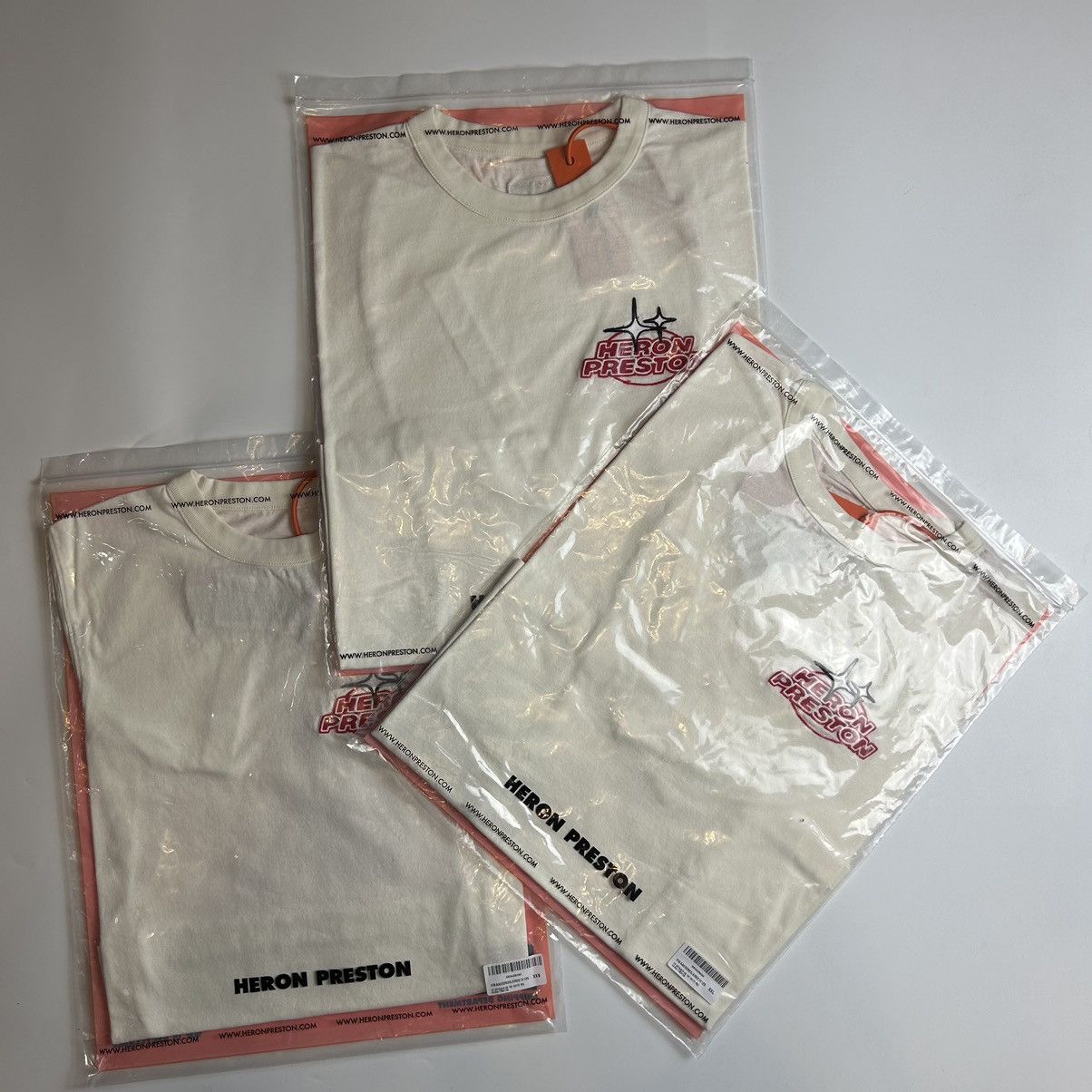 Heron Preston *NEW* Heron Preston Sponsor Logo T-shirt Womens Size XXL / US 16-18 / IT 52-54 - 4 Thumbnail