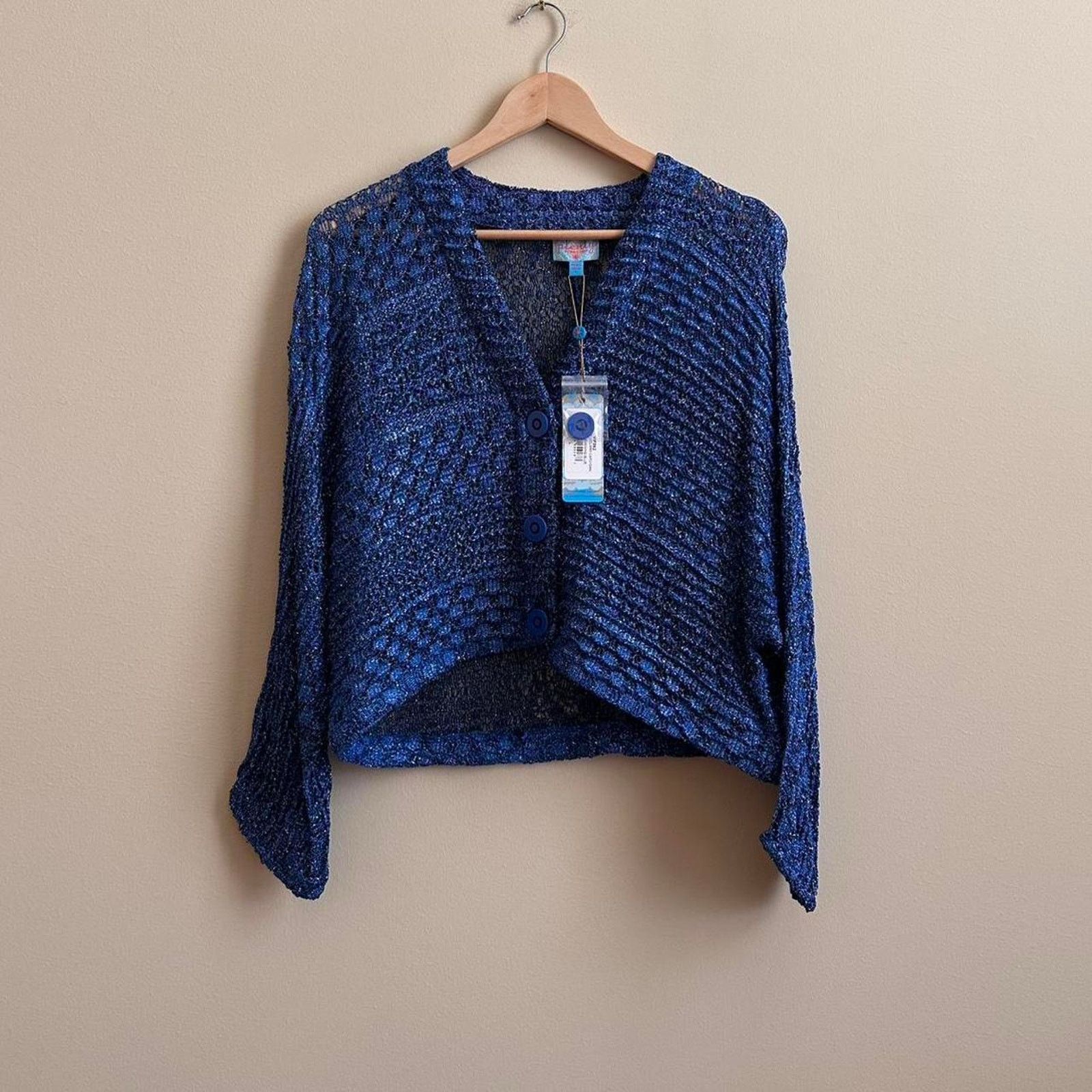 Vintage Plenty By Tracy Reese High Low Dolam Cardigan Size L / US 10 / IT 46 - 1 Thumbnail
