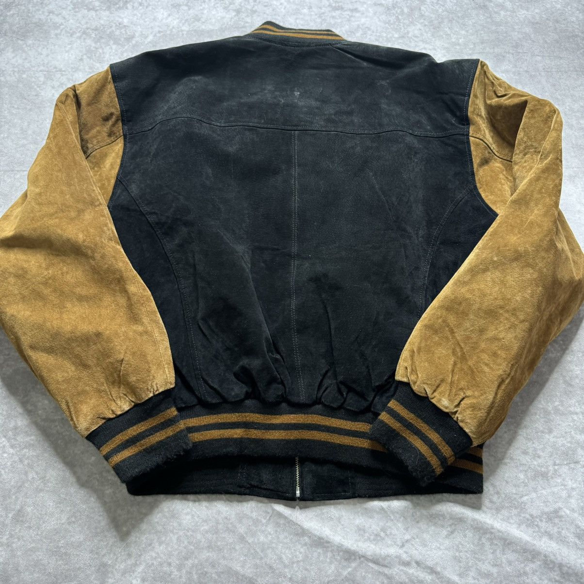 Vintage Sunset Station Platinum Lucky Leather co Varsity Jacket Size US L / EU 52-54 / 3 - 4 Thumbnail