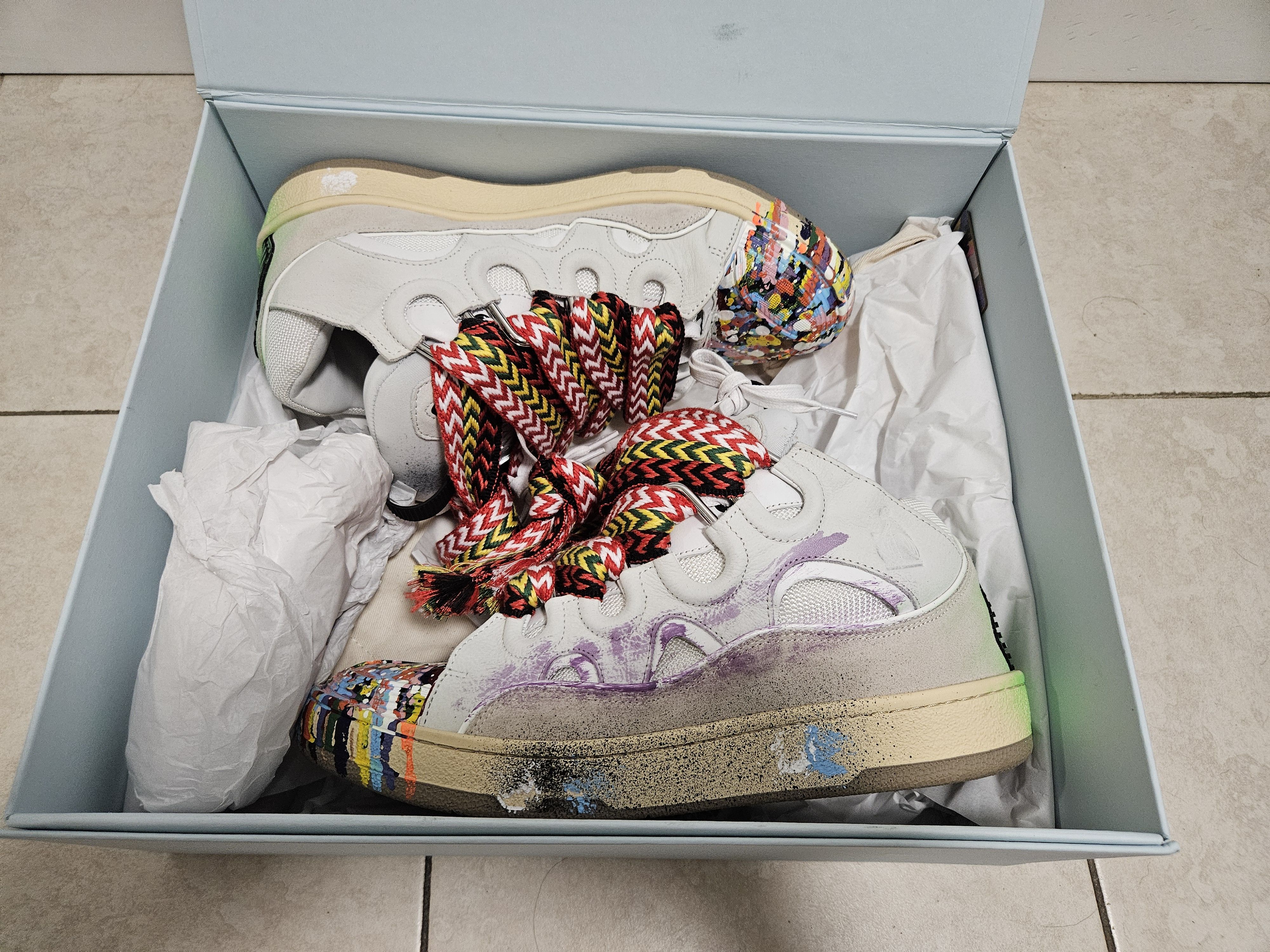 Gallery Dept. × Lanvin Curb sneaker painted Size US 9 / EU 42 - 4 Thumbnail